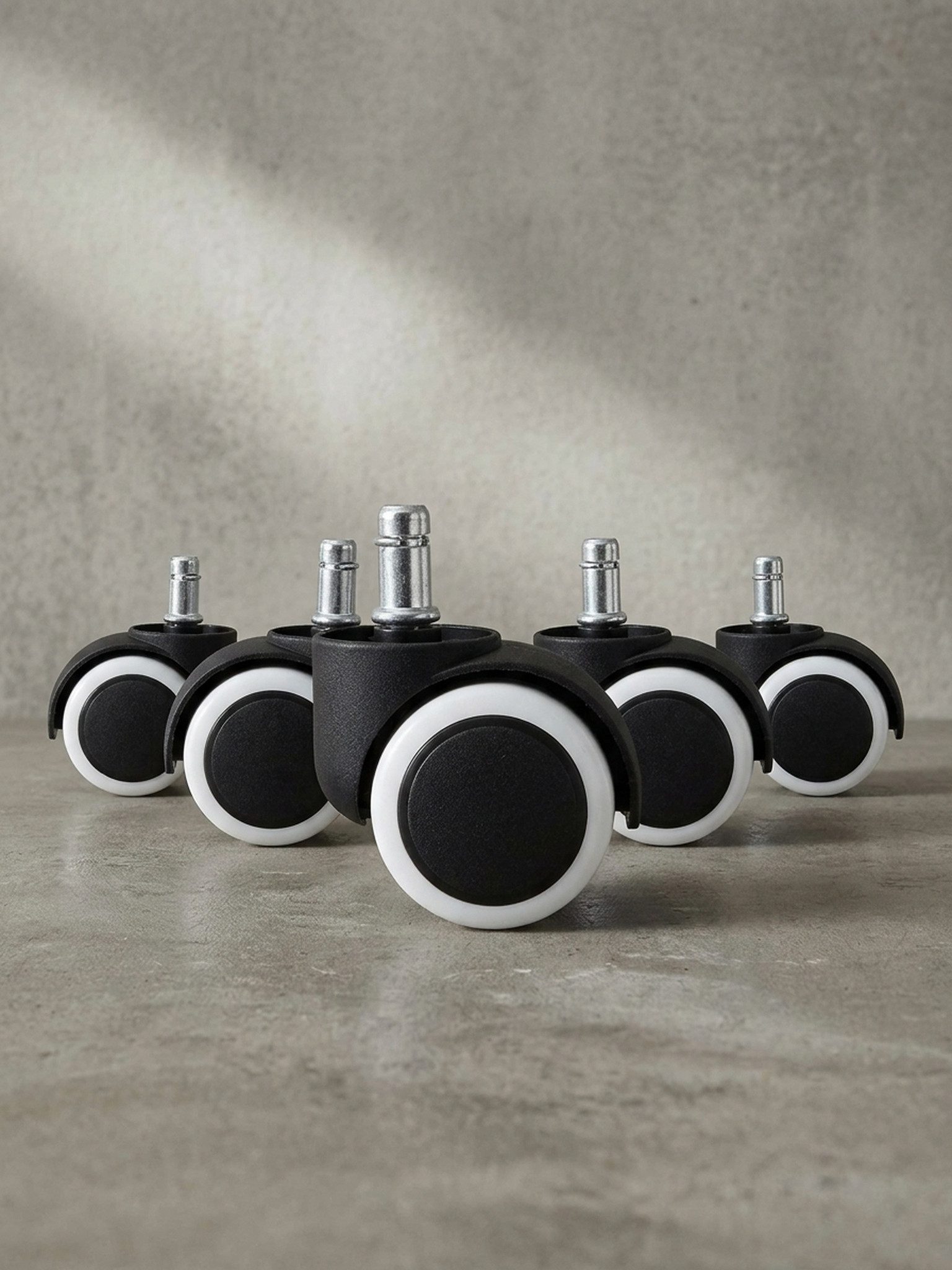 KADIMA DESIGN Stuhlrolle Bürostuhlrollen, Abriebfest & leichtgleitend, 50mm für Hartböden