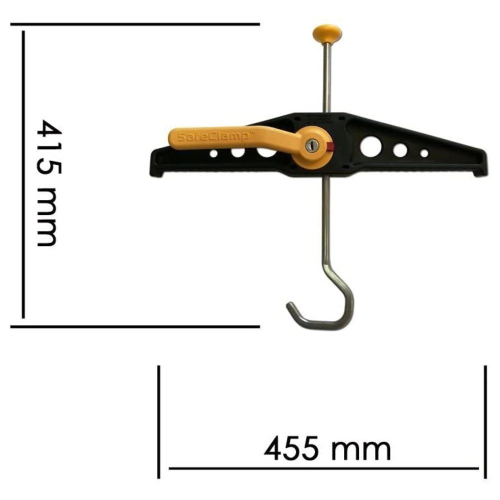Rhino Schiebeleiter Leiterhalter SafeClamp für Dachträger