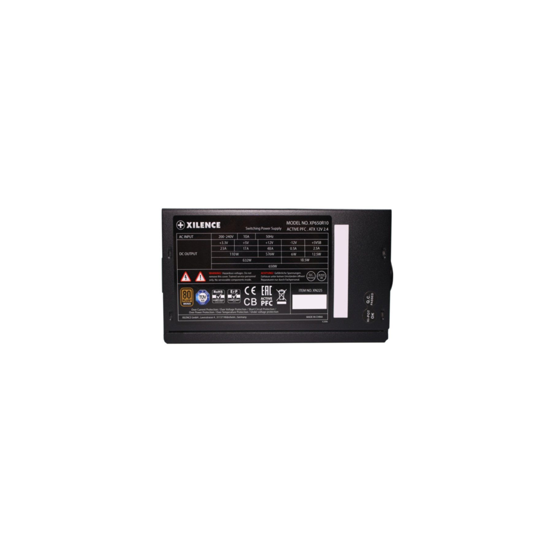 Xilence XP650R10 Netzteil