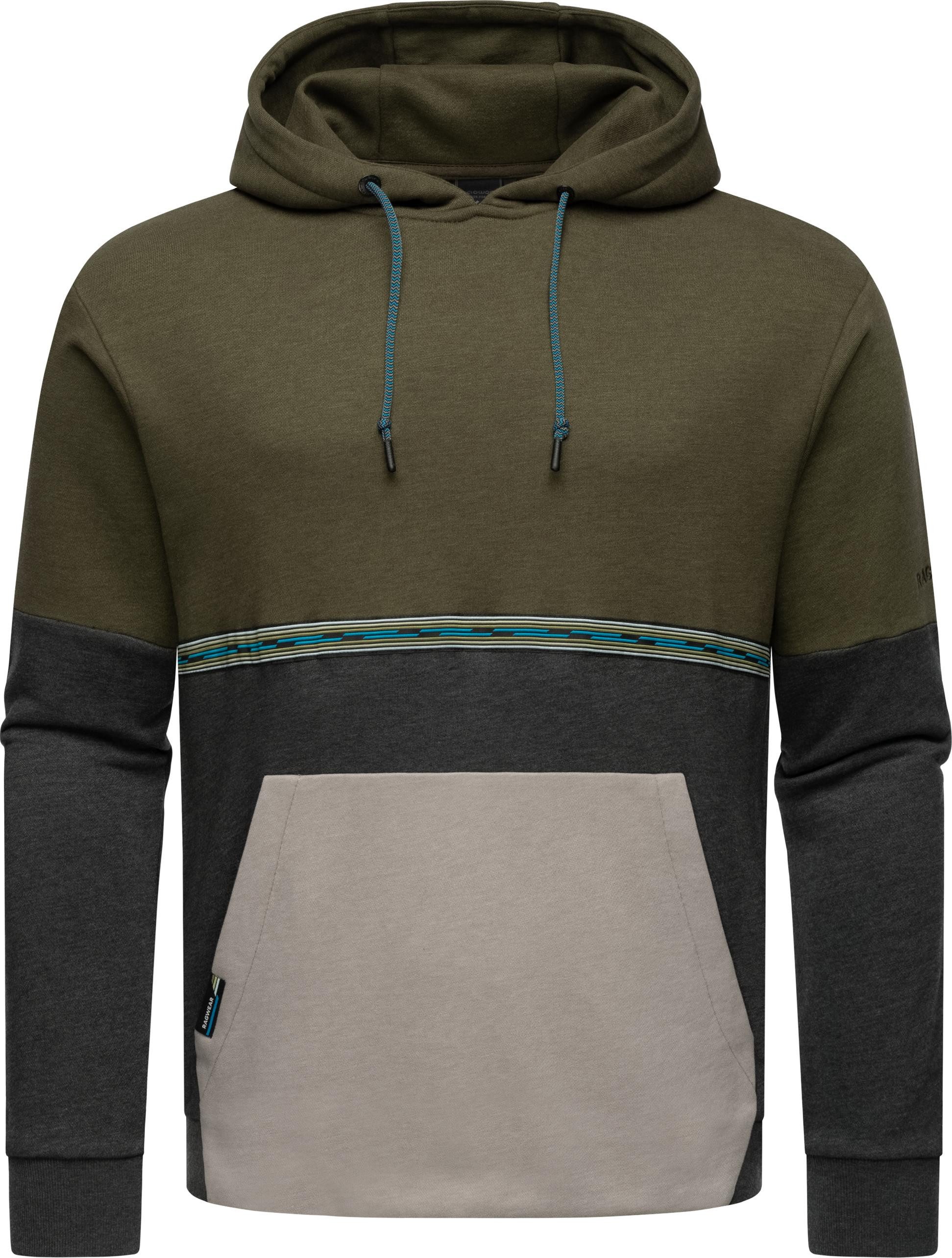Ragwear Hoodie "Blocky Hoody" Sportlicher Herren Kapuzenpullover mit Blocks günstig online kaufen