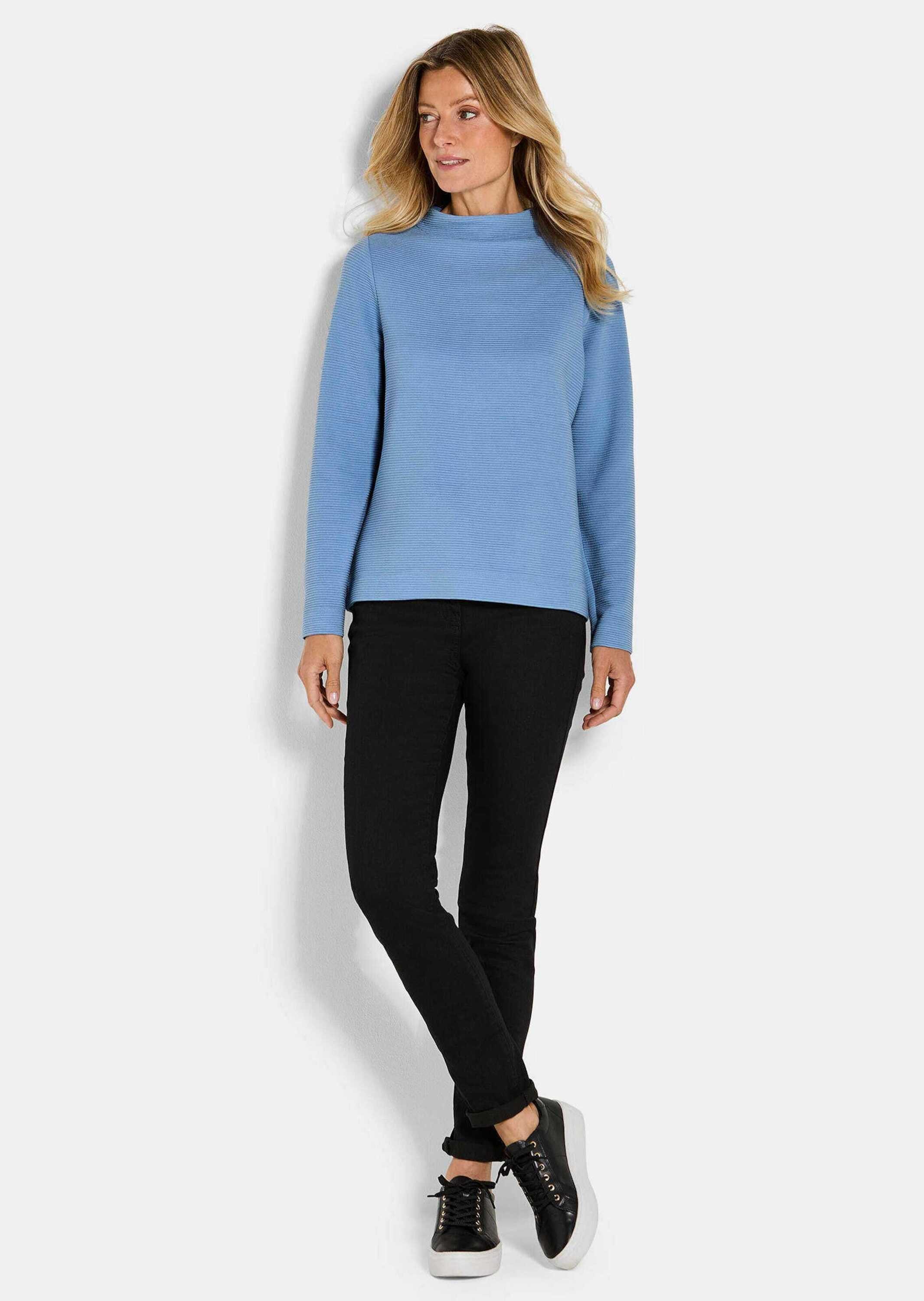 GOLDNER Strickpullover Ottoman-Sweatshirt mit Turtleneck günstig online kaufen