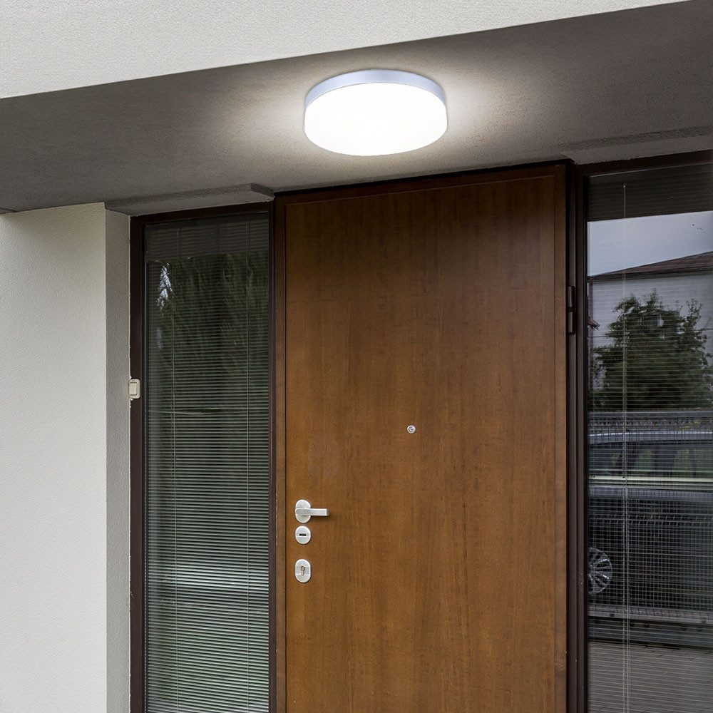 GLOBO LIGHTING Deckenleuchte, Leuchtmittel nicht inklusive, Badezimmer Lampe Deckenleuchte Außenleuchte Balkon wetterfest IP44