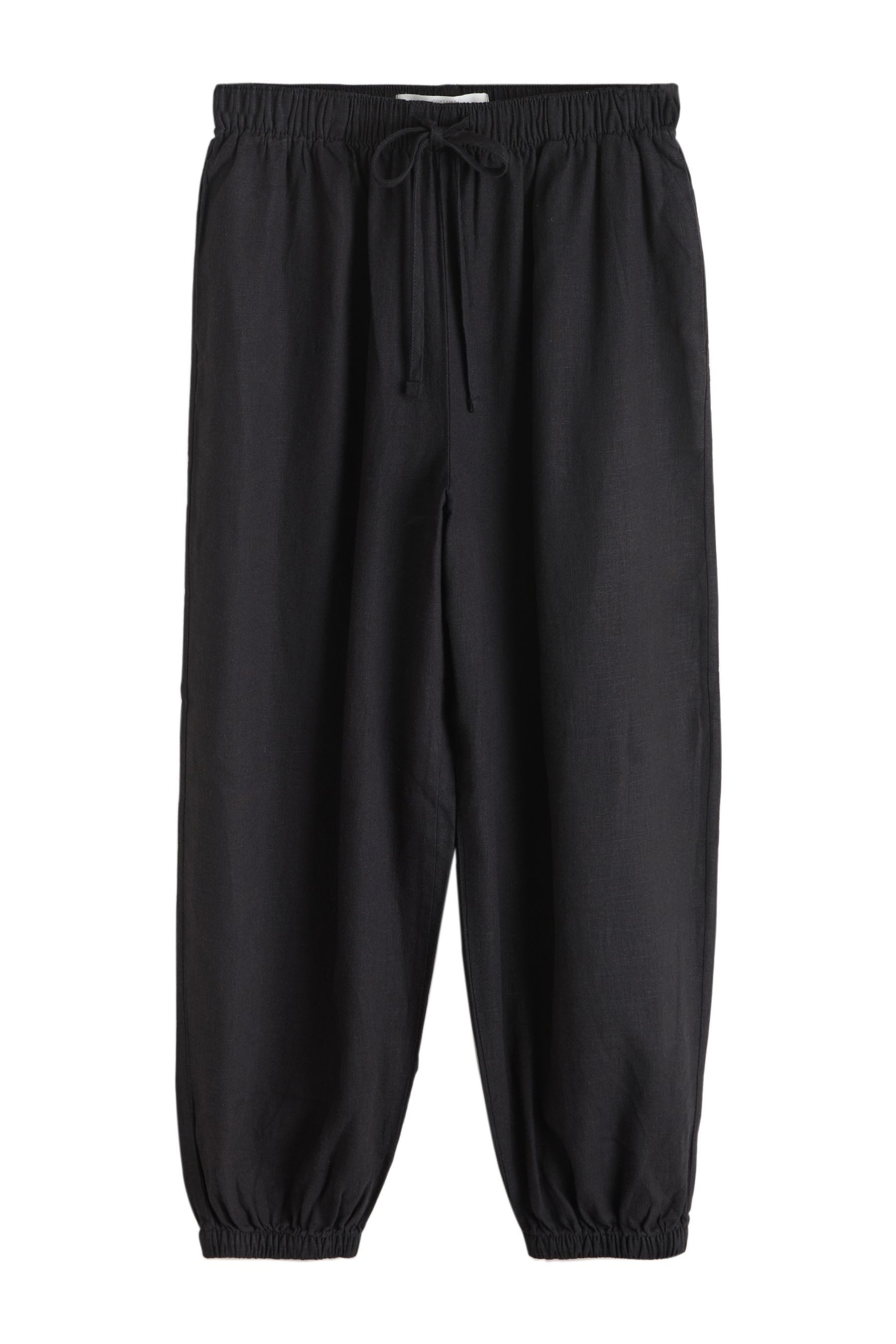 Leinenhose Hose aus Leinengemisch mit Ballonbein