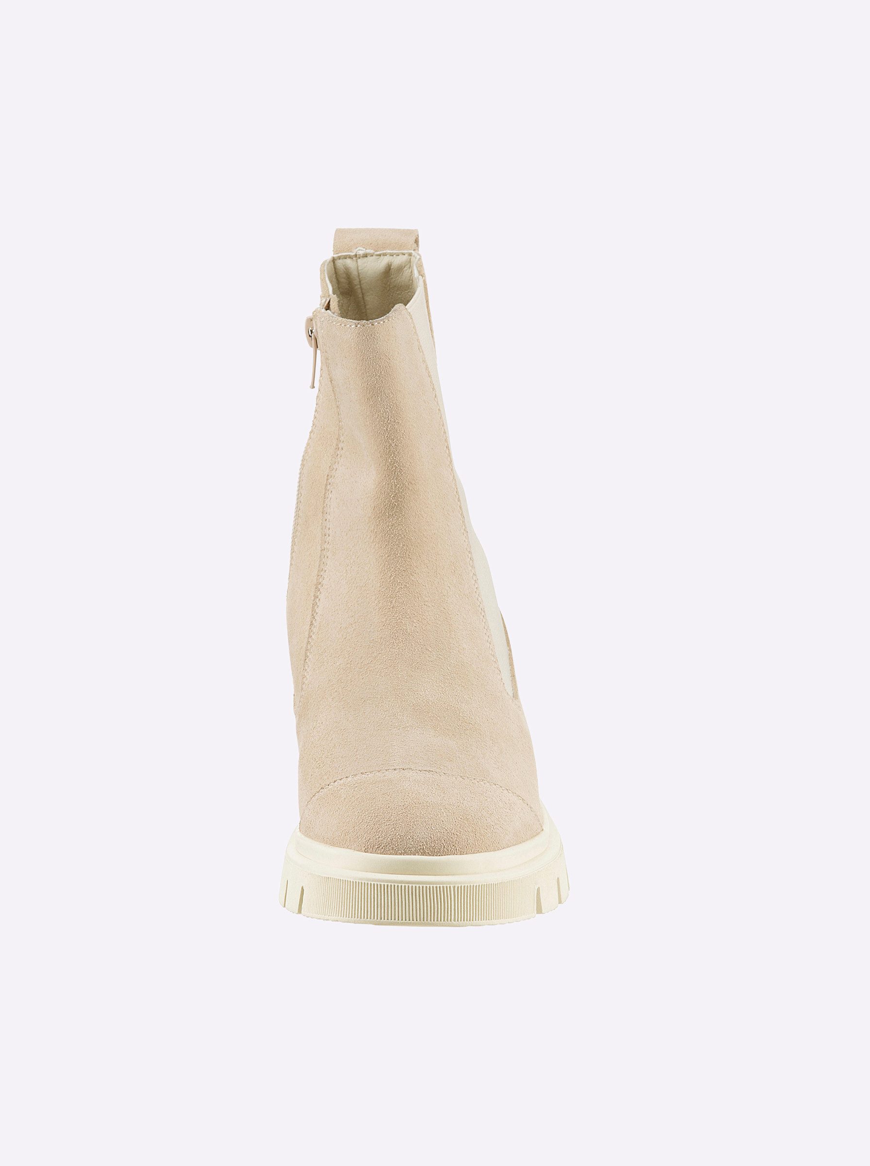 heine Stiefelette Stiefelette Wechselfußbett, Stretcheinsatz