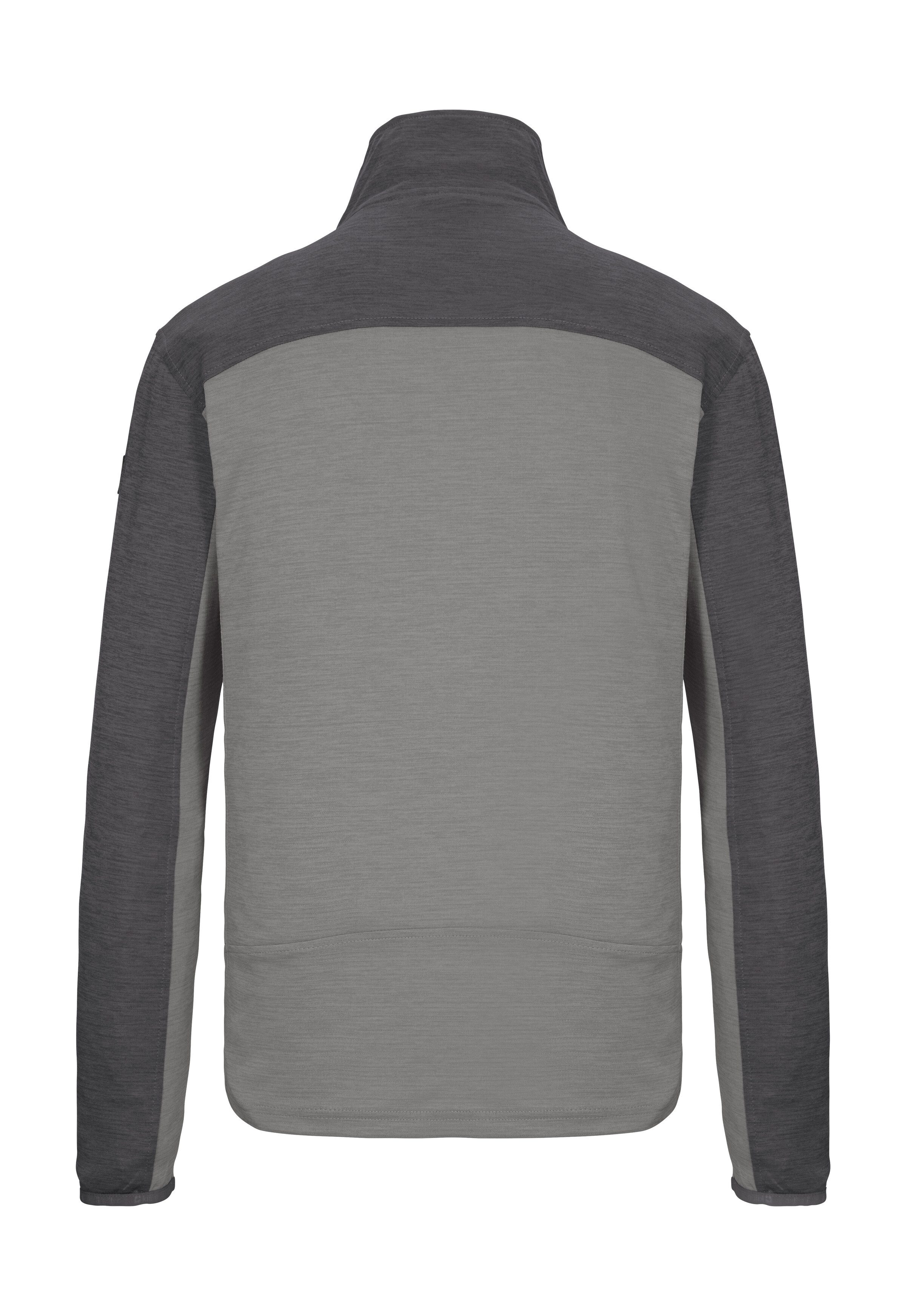 Killtec Strickjacke KOS 42 MN FLX JCKT Sportive Colourblock-Jacke, Kinnschutz, verschließbare Taschen