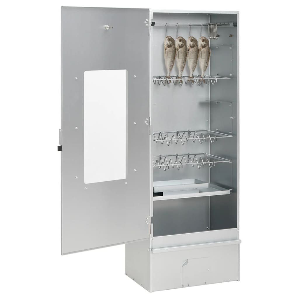 vidaXL Grillkamin Räucherofen mit Kaltrauchgenerator Verzinkter Stahl – Bild 2 von 5
