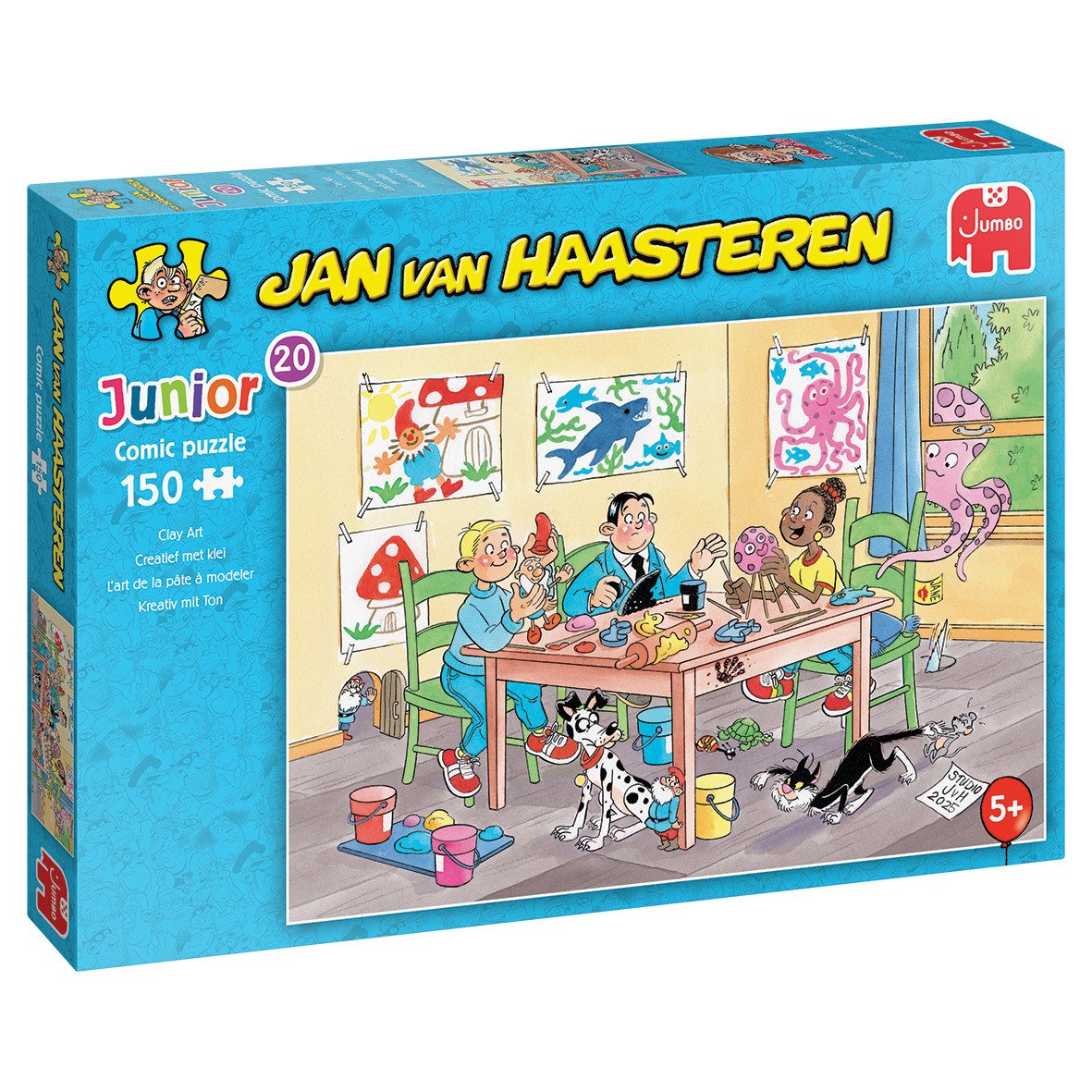 Jan van Haasteren Puzzle Jan van Haasteren Junior 20 - Kreativ mit Ton (150 Teile), 150 Puzzleteile