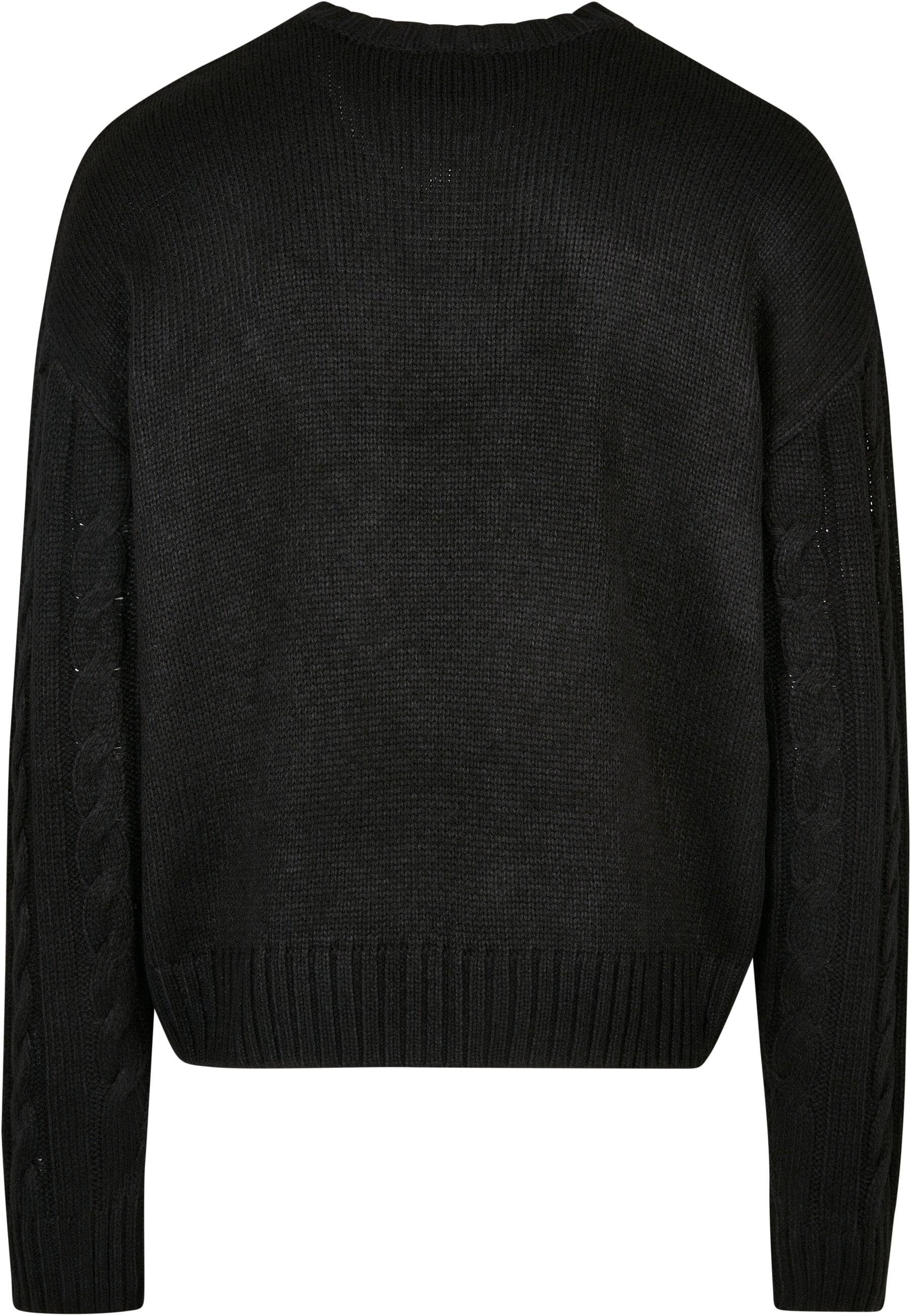 Boxy black Herren Strickpullover Sweater URBAN CLASSICS (1-tlg)