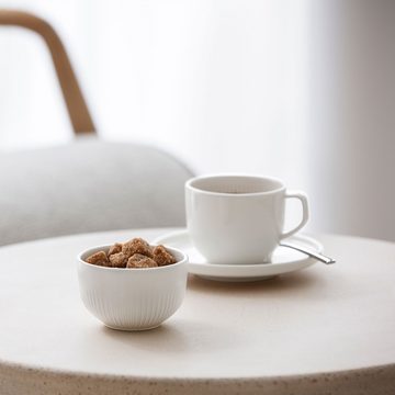 Villeroy & Boch Tasse Afina Kaffeetassen mit Untertassen 150 ml 6er Set, Porzellan