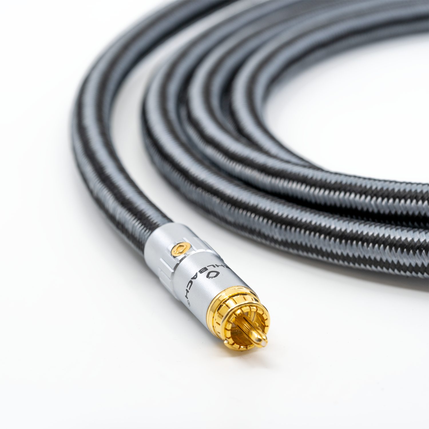 OEHLBACH Sub Xtreme Subwoofer Cinch-Kabel Audio-Kabel, Cinch, Cinch (220 cm), Nylonummantelung, Hochwertiges Kupfer