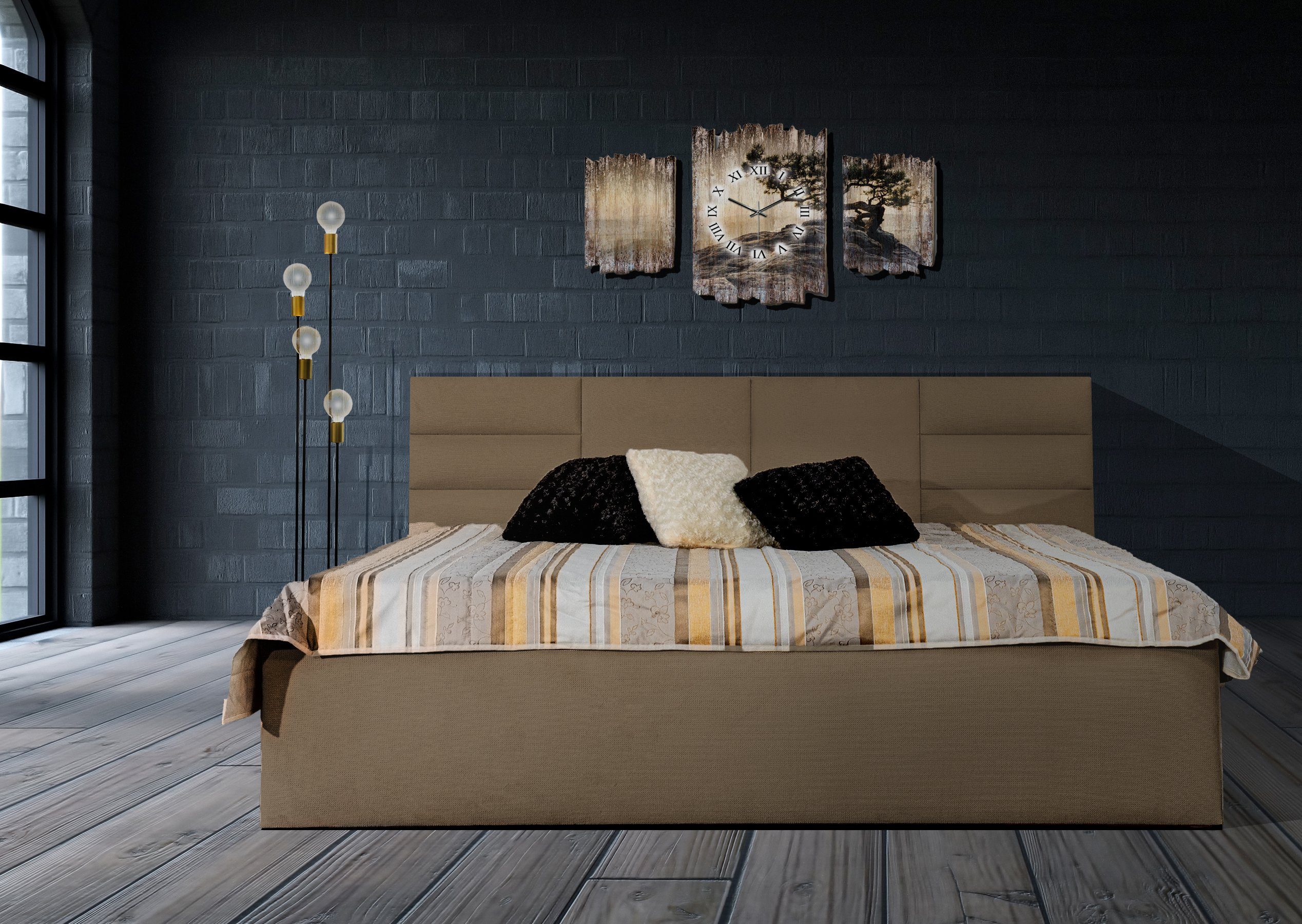 Halmon Schlafkomfort Betten Polsterbett »Madera«, Ohne Bettkasten, Seiten  höhe 40cm online kaufen | OTTO