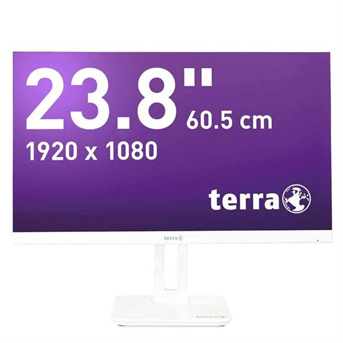 TERRA TERRA LCD/LED 2465W PV white Monitor mit Pivot-Ansicht LCD-Monitor (1920 x 1080 Pixel px, 5 ms Reaktionszeit, Pivot, HDMI, DisplayPort, USB-C, IPS, VESA, Adaptive Sync)