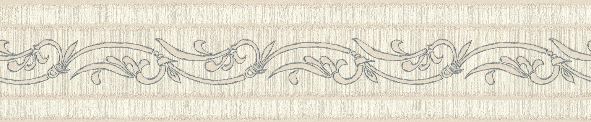 A.S. Création Bordüre Only Borders, strukturiert, Barock, gemustert, ornamental, Tapete Bordüre Natur floral selbstklebend Borte modern Design Optik