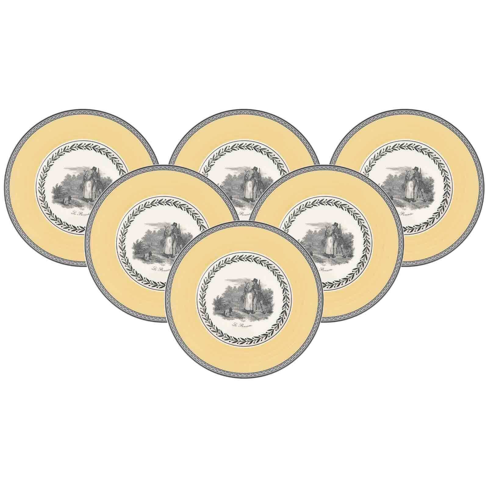 Villeroy & Boch Brotteller Audun Chasse Brotteller ø 16 cm 6er Set, (6 St)