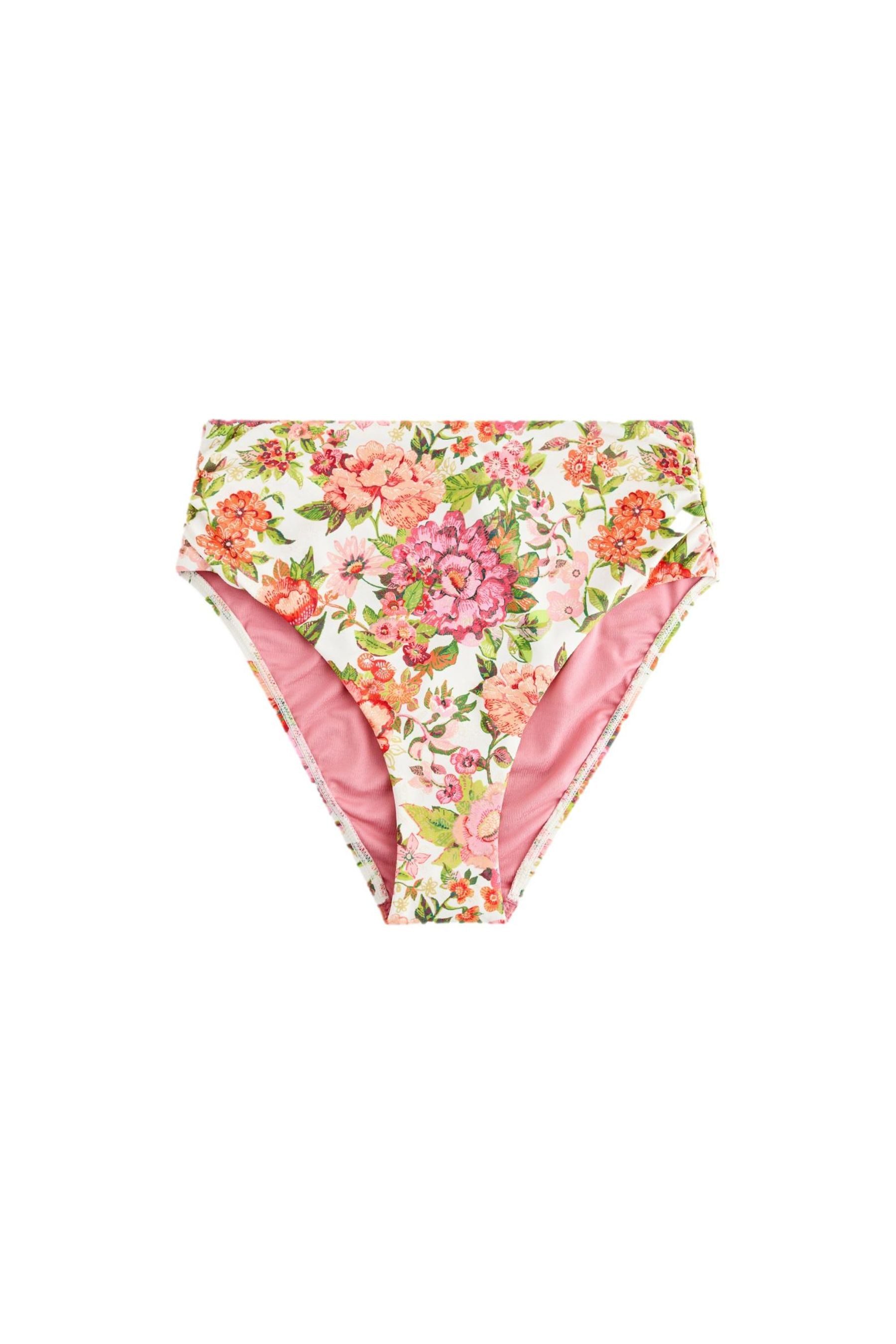 LAURA ASHLEY Highwaist-Bikini-Hose Laura Ashley Hochbund-Bikinihose mit Print (1-St)
