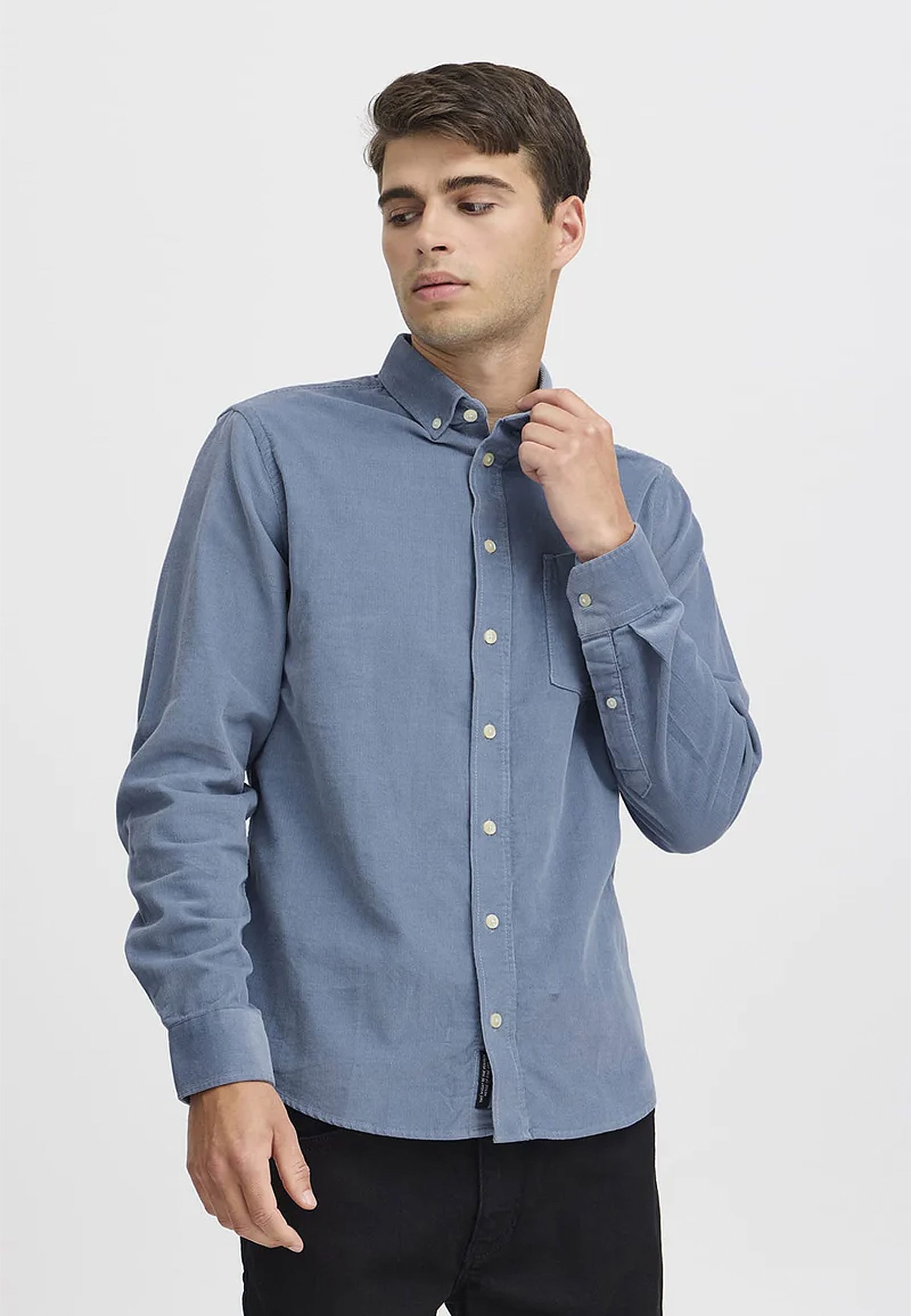 Casual Friday Langarmhemd aus Cord mit günstig online kaufen