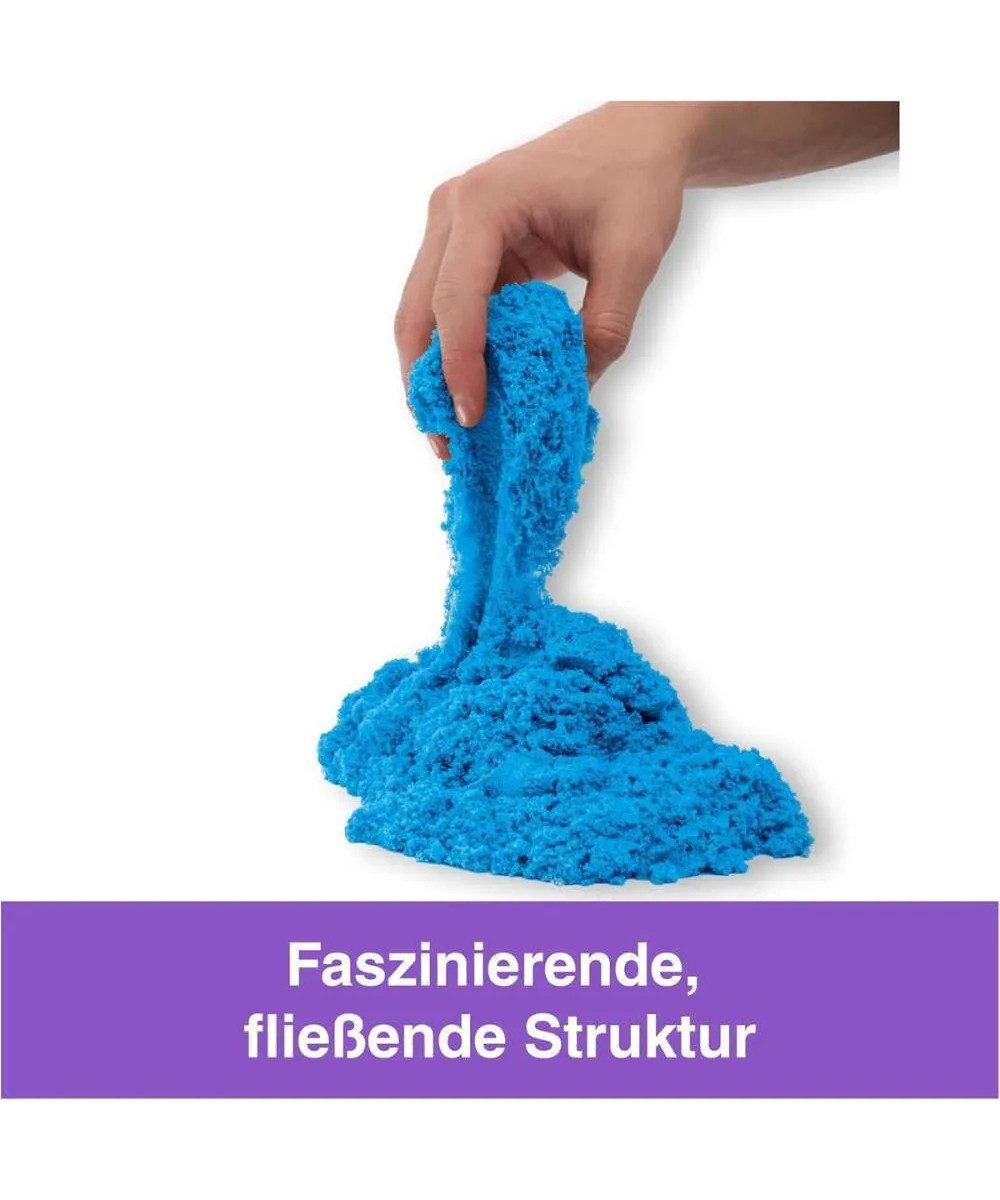 Spin Master Spielsand Spin Master Kinetic Sand (blau) (packung, 1-St., Kinetic Sand), Wiederverschließbarer Verkaufsbeutel zur Aufbewahrung