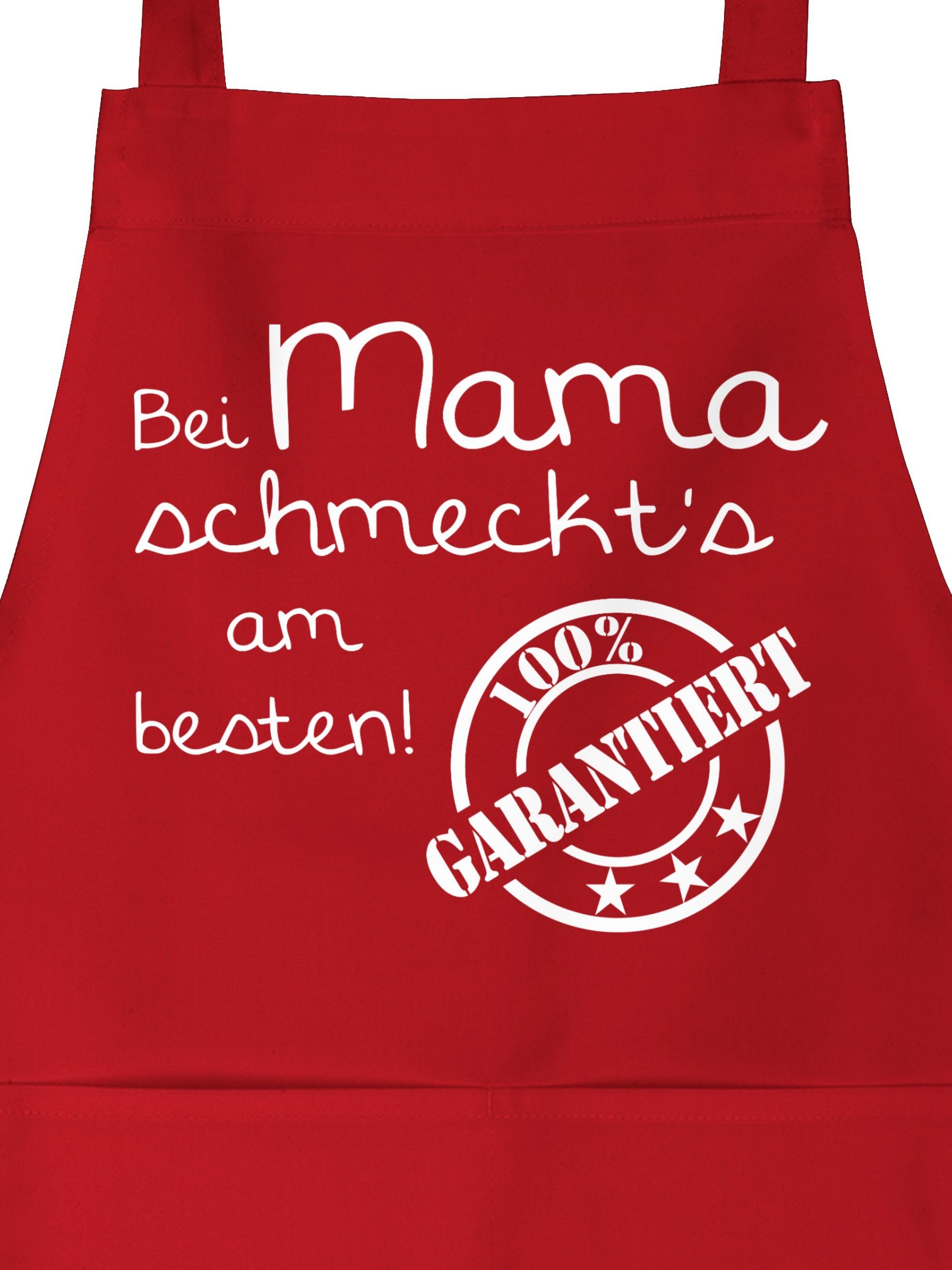 Shirtracer Kochschürze »Bei Mama schmeckt's am besten Küchenschürze
