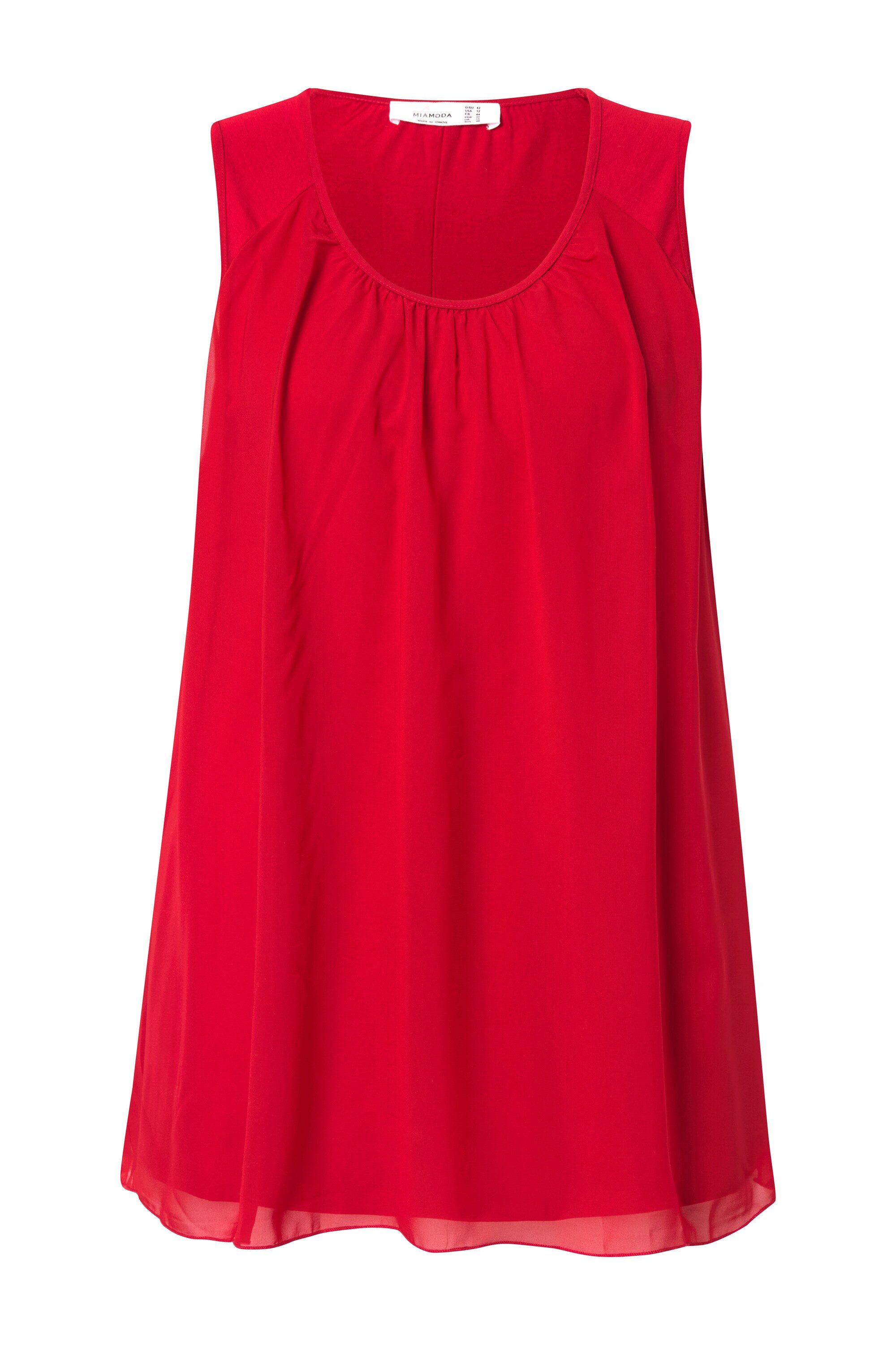 MIAMODA Longtop Top A-Linie Rundhals ärmellos günstig online kaufen