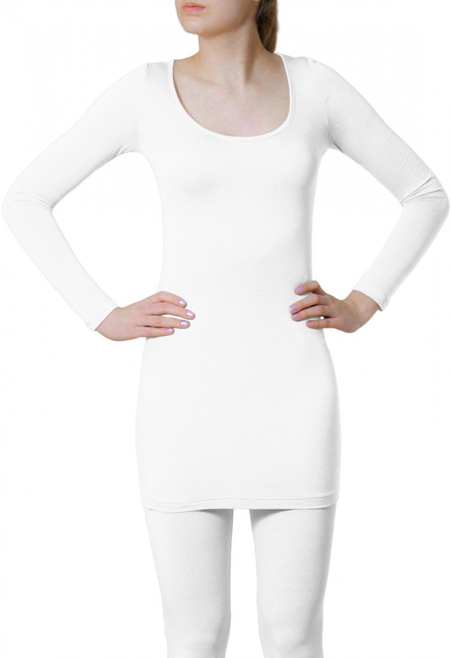 Caspar Langarmshirt MUSE SRT012 langes Damen günstig online kaufen