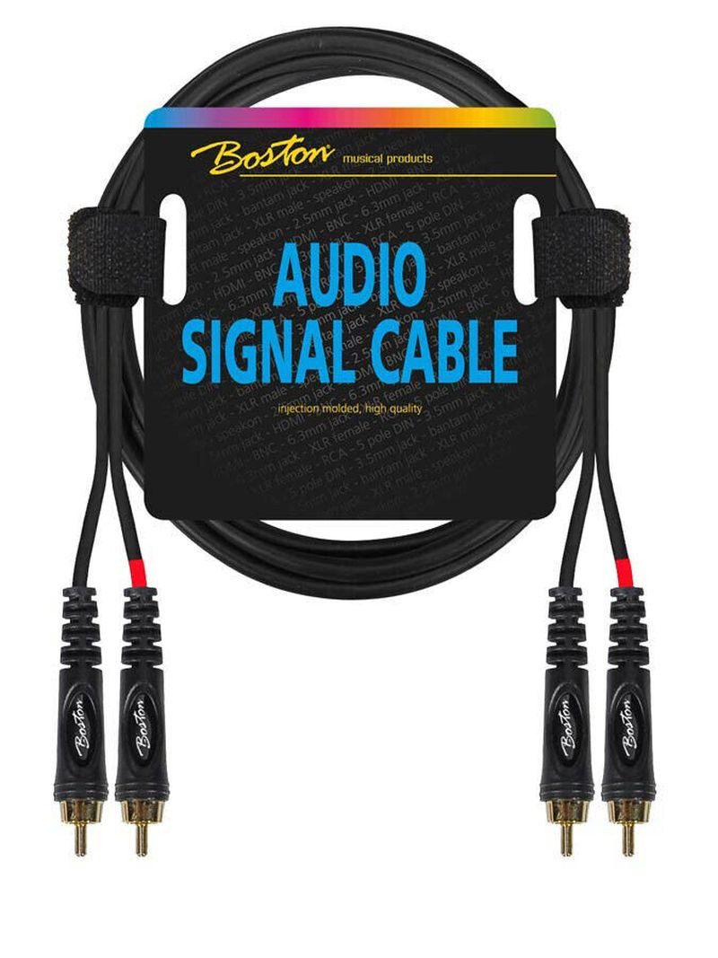 Boston AC-277 Cinchkabel Audiokabel 2x RCA auf 2x RCA Audio-Kabel, (75 cm)