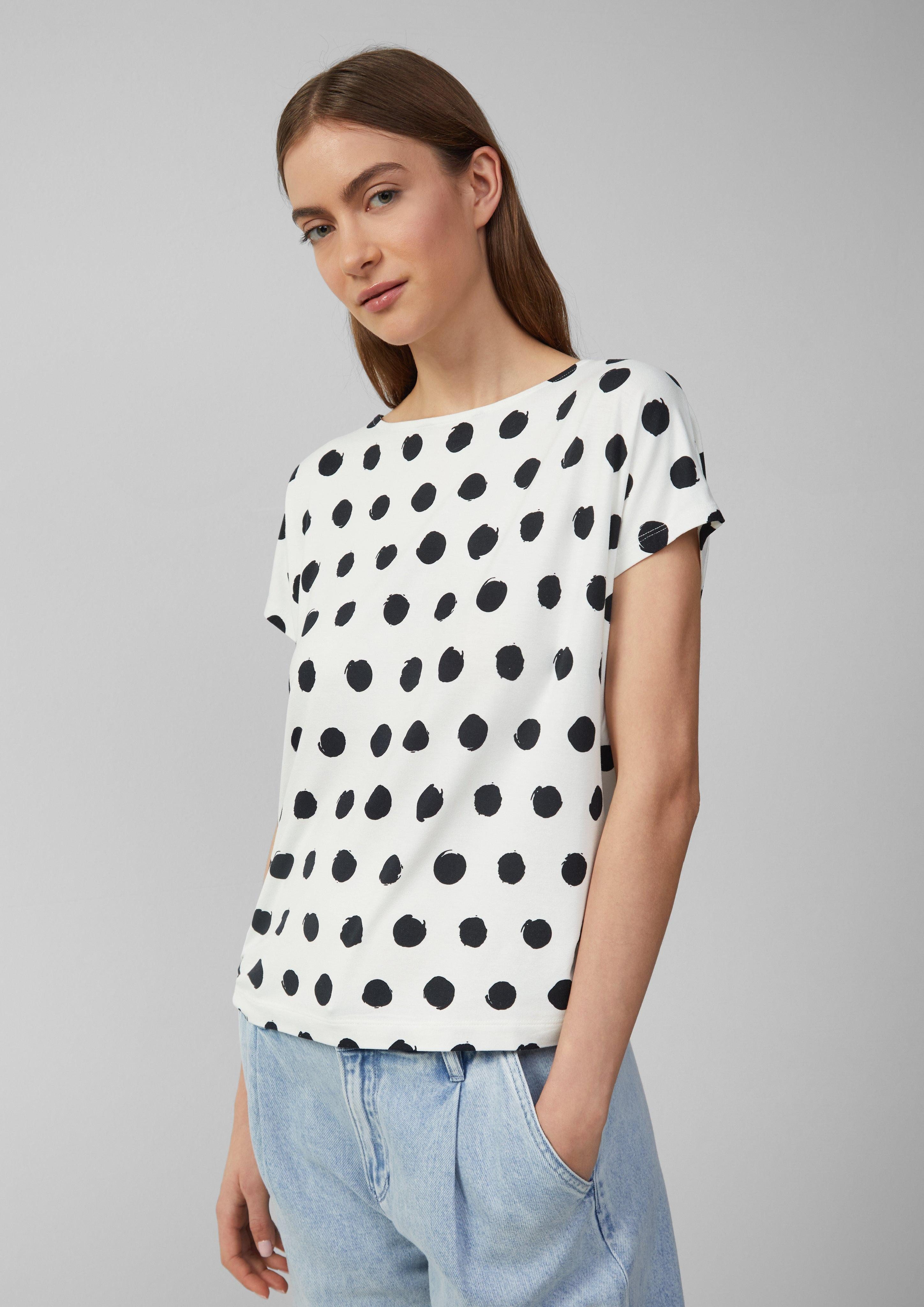 s.Oliver Shirttop Viskosemix-T-Shirt im Relaxed Fit günstig online kaufen