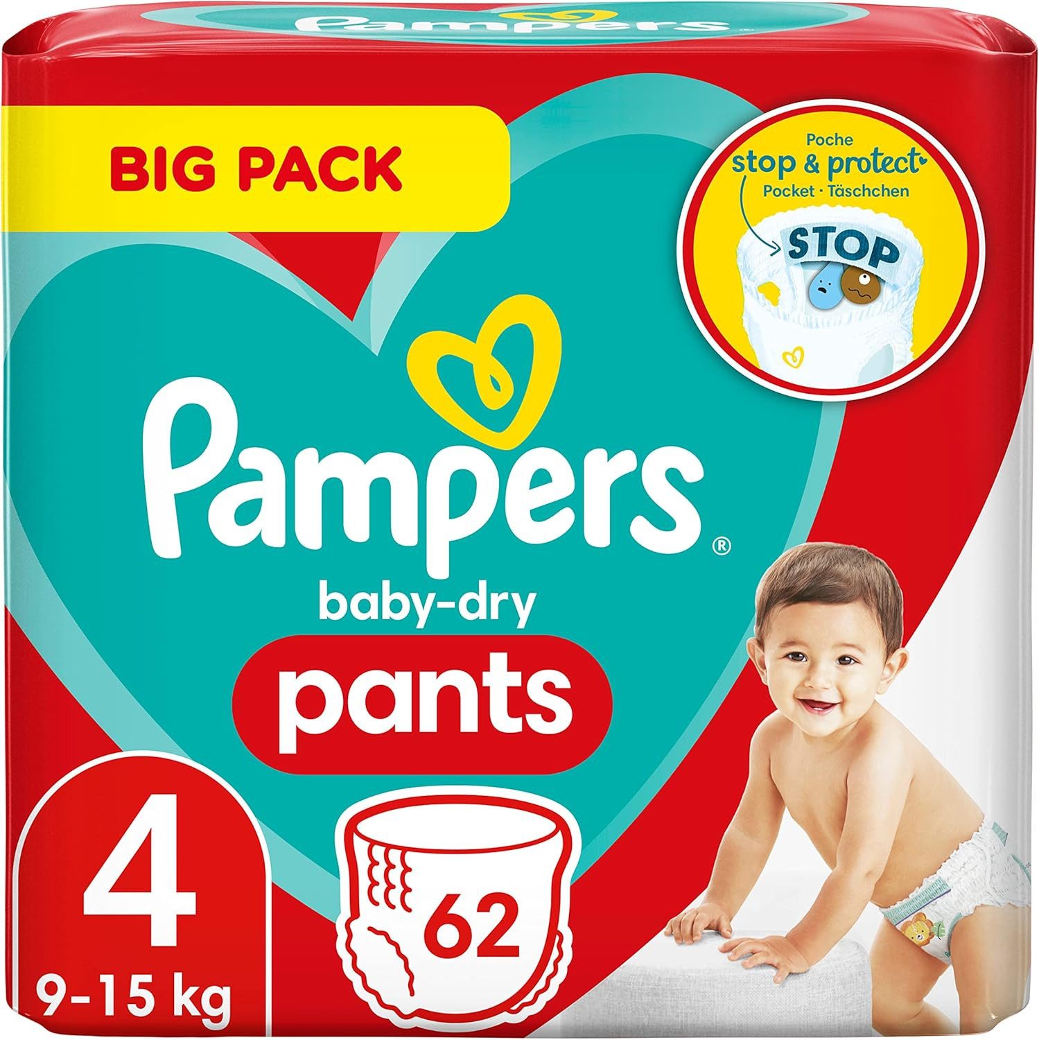 Stoffwindeln Baby Dry Pants Gr.4 Maxi 9-15 kg Doppelpack 62 Windelhöschen