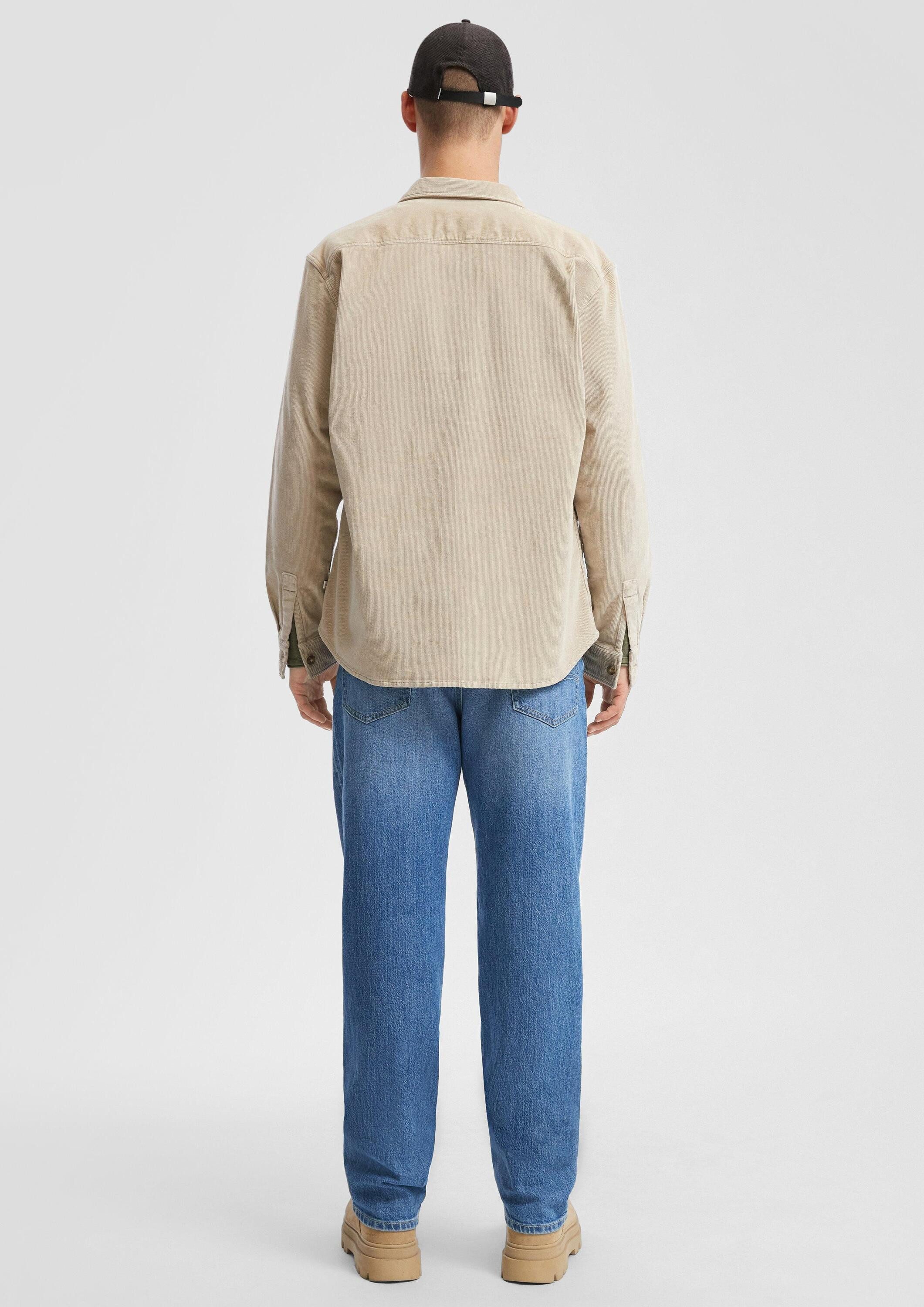 QS Hemdjacke Hemd Overshirt aus Cord mit aufgestetzten Taschen