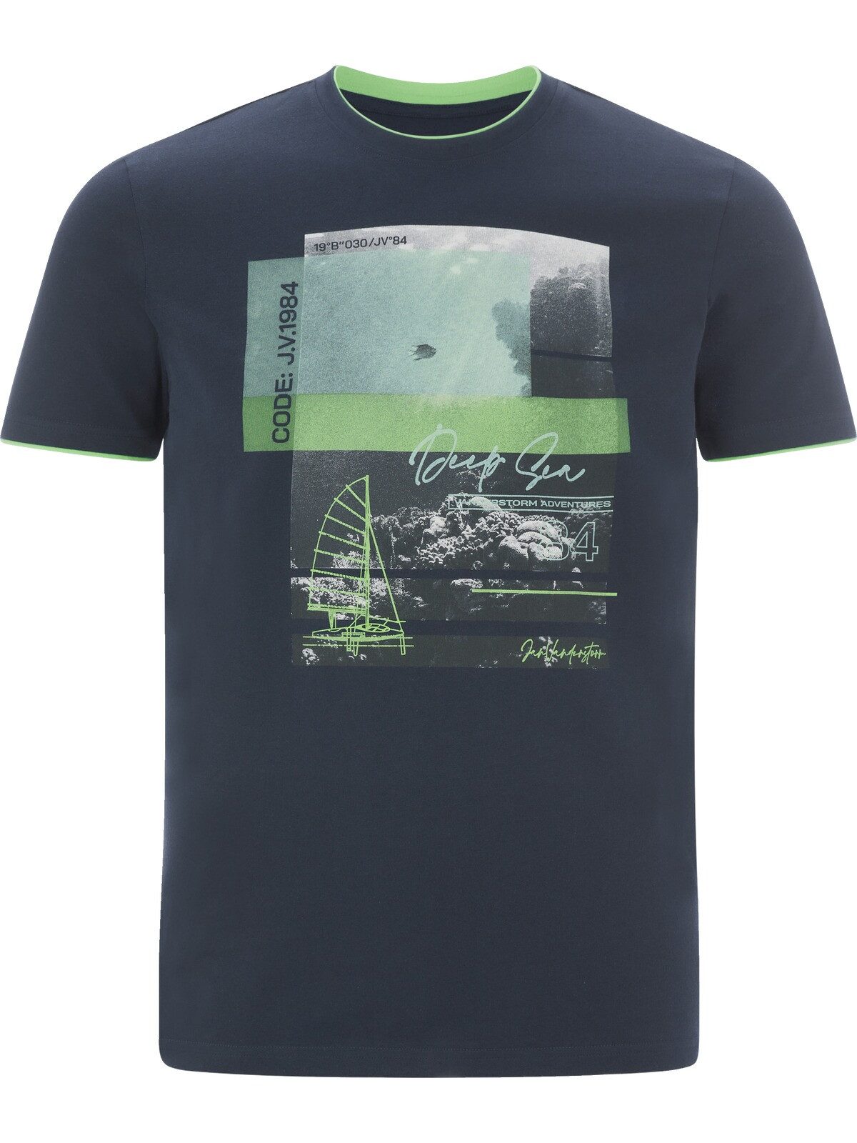 Jan Vanderstorm T-Shirt HAKEJAN mit grafischem Print