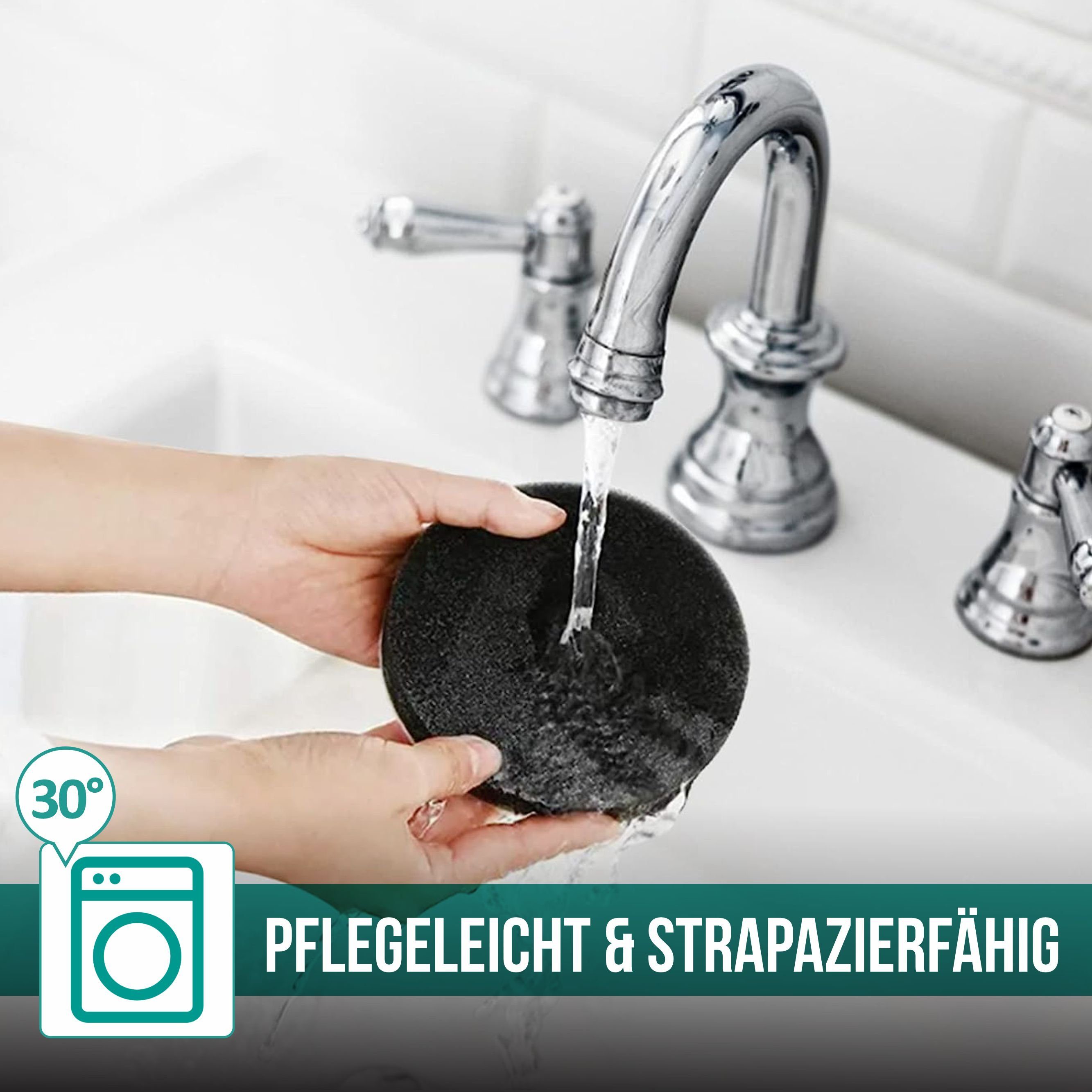 wortek Getränkeuntersetzer Filz-Untersetzer 10 Stück + Box, Anthrazit, Zubehör für Tisch & Gläser, Tassen, Bar, Glasuntersetzer Ø 10 cm inkl. Holzhalterung, waschbar