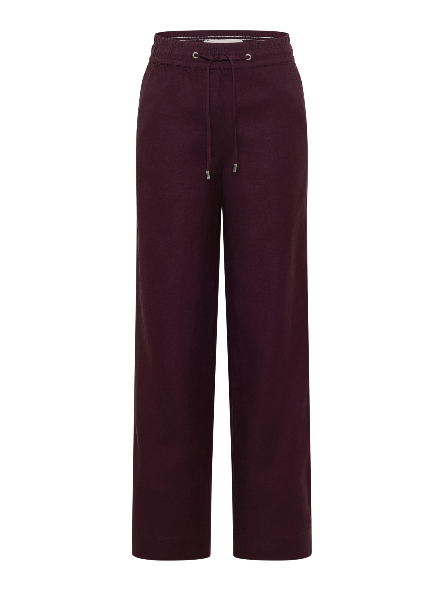 CECIL Stoffhose lila,Casual,Leinen,Unifarben,Loose Fit,Hoch