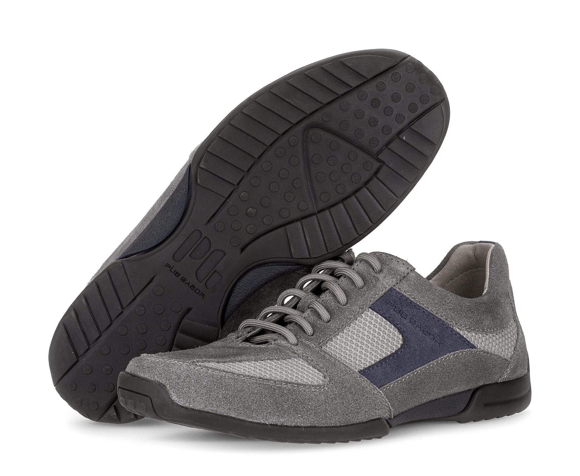 Pius Gabor Sneaker, Freizeitschuh, Halbschuh, Schnürschuh mit Kontrastbesatz, G-Weite