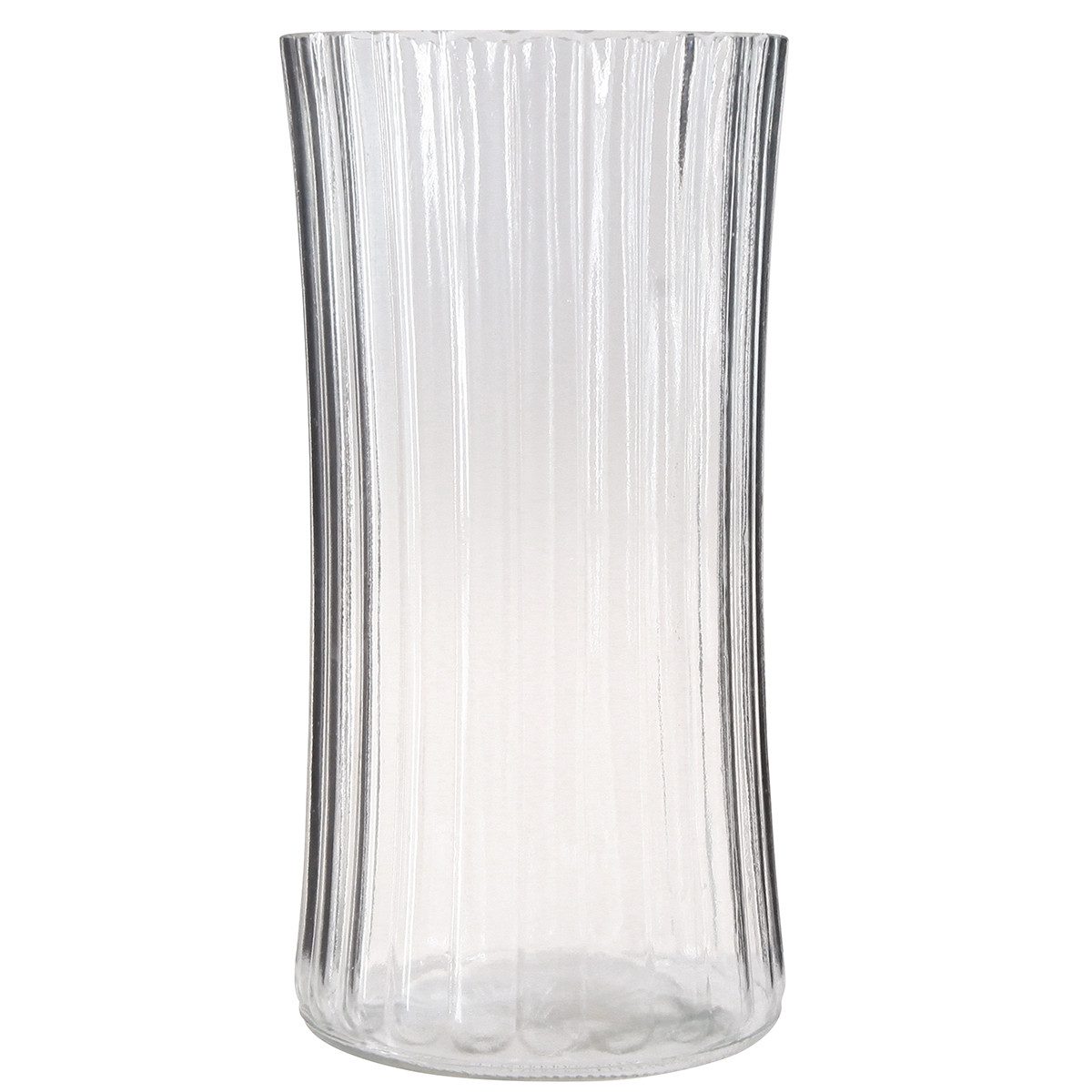 Florists Products Tischvase Retro Blumenvasen Glas, Klare Vase Ø12cm H24cm, 2er Set, 2 Stück