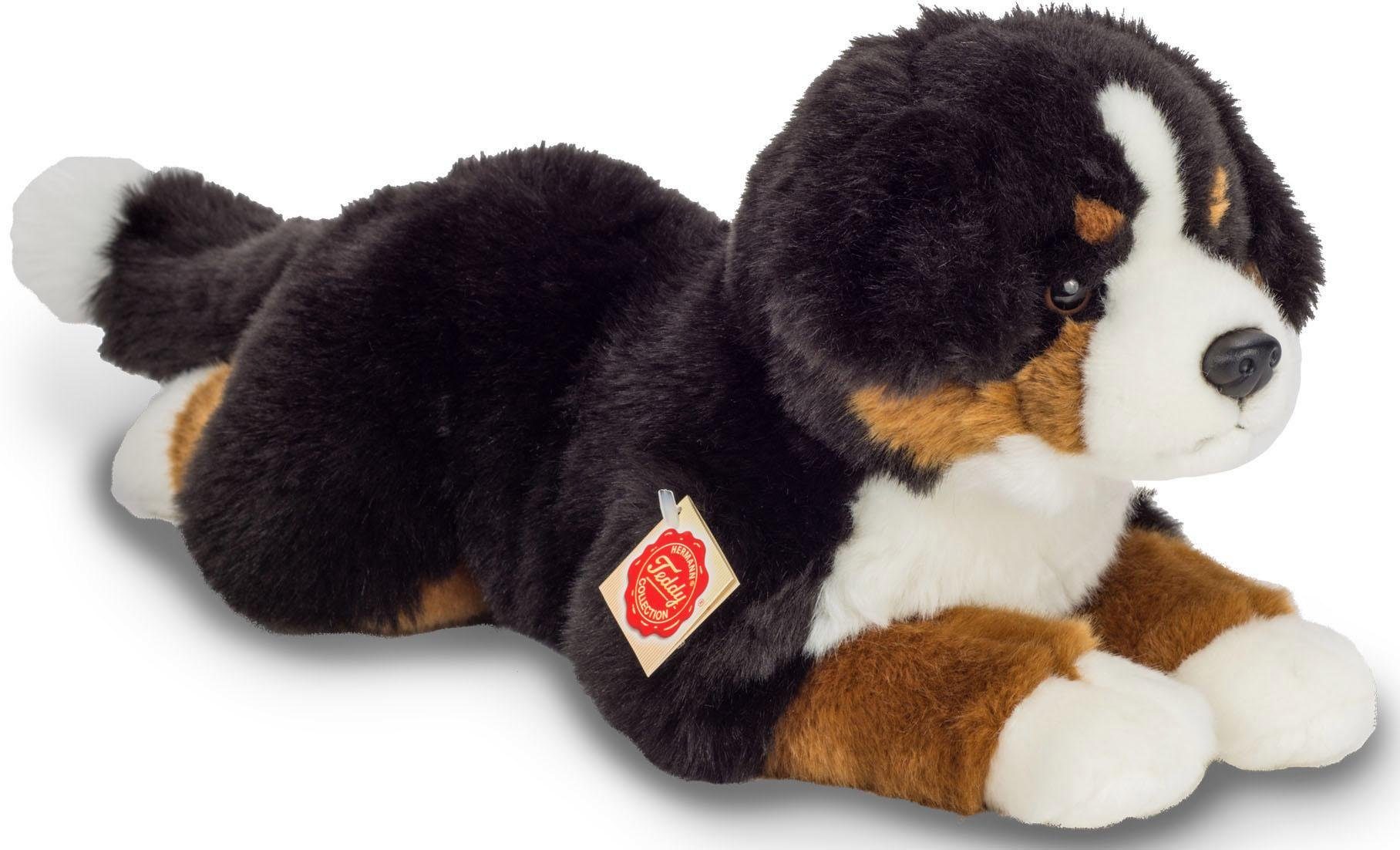 Kuscheltier Teddy aus Sennenhund 40 liegend, zum cm, Hermann® Berner Teil Material recyceltem