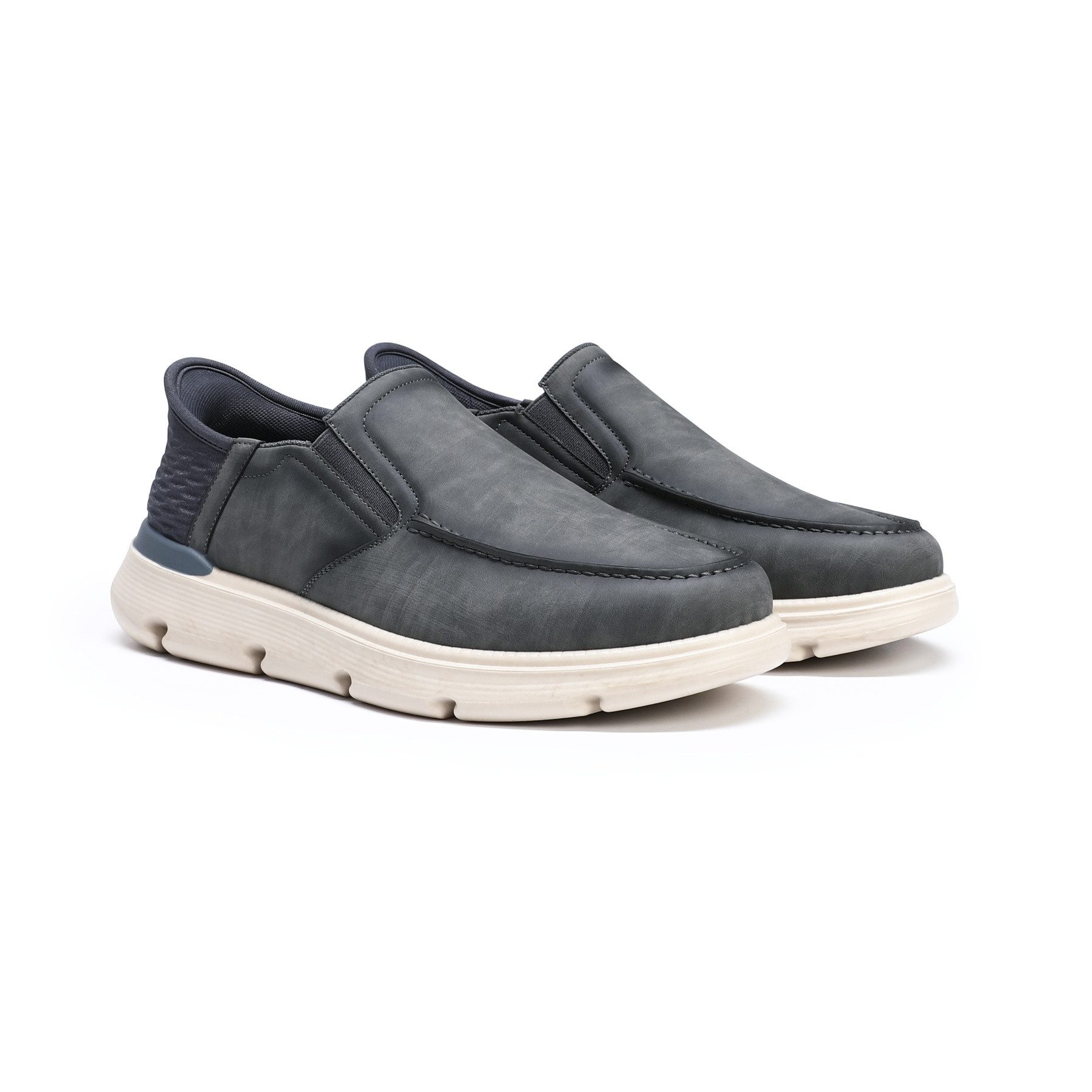 Allthemen Slip-On Sneaker Herren Retro Slip-On Sneaker mit Dämpfung Freizeitschuhe