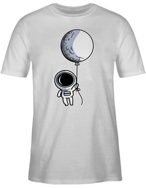 Shirtracer T-Shirt Astronaut mit Luftballon Nerd Geschenke