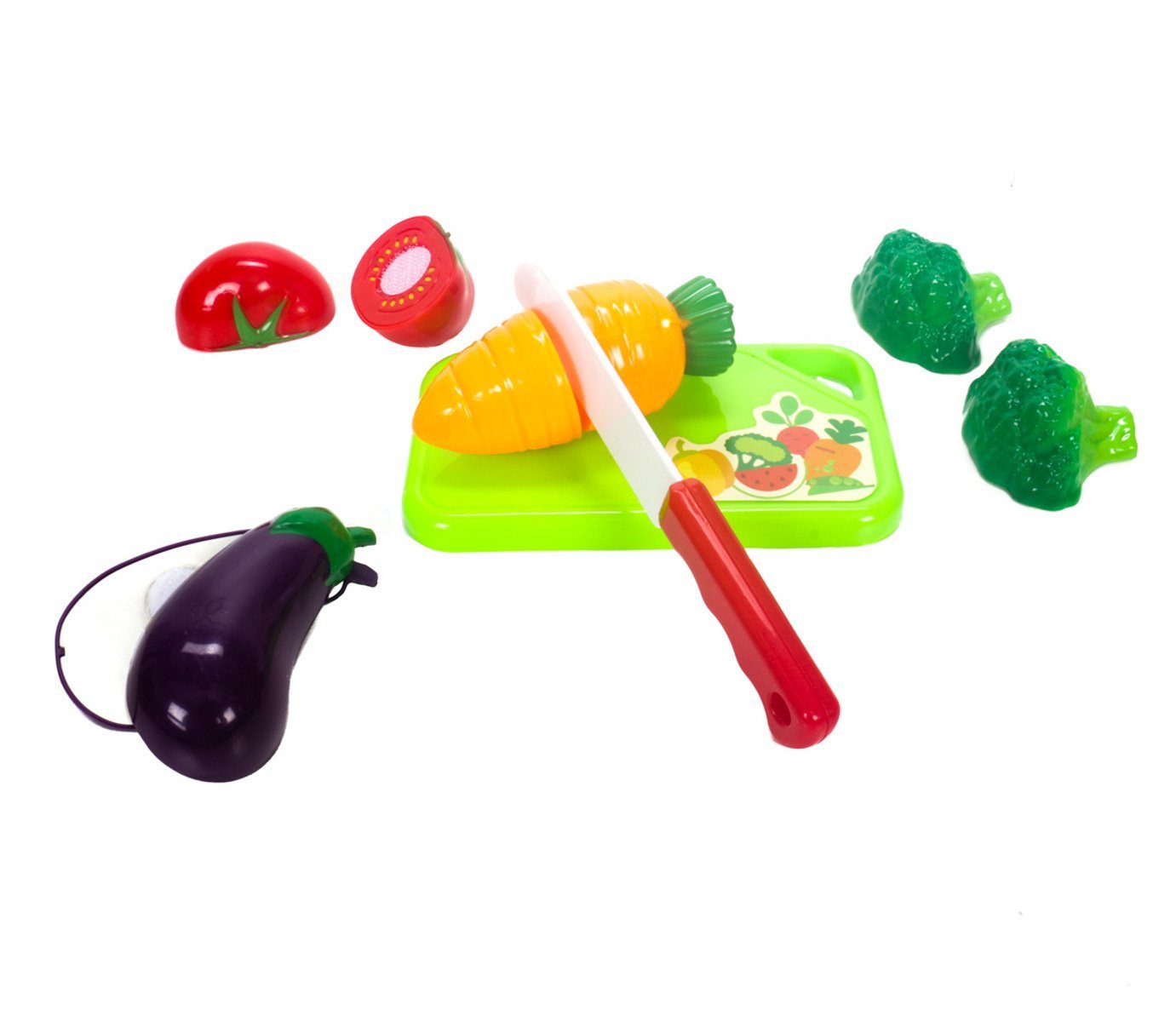 Bubble-Store Spielküche 10 teiliges Lebensmittel Küchenspielzeug, Gemüse  Kunststoff