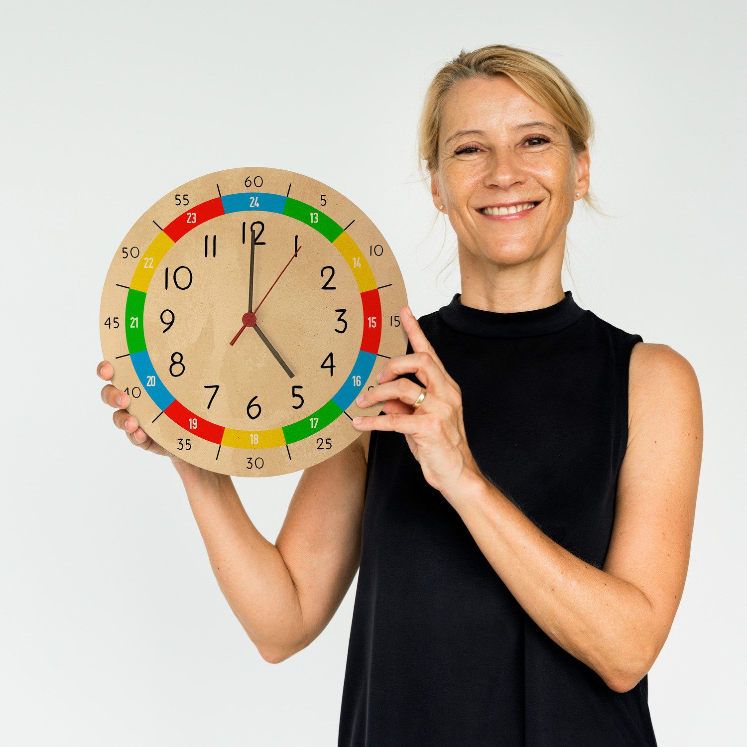 speecheese Wanduhr Lernuhr für Kinder Wanduhr aus MDF günstig online kaufen