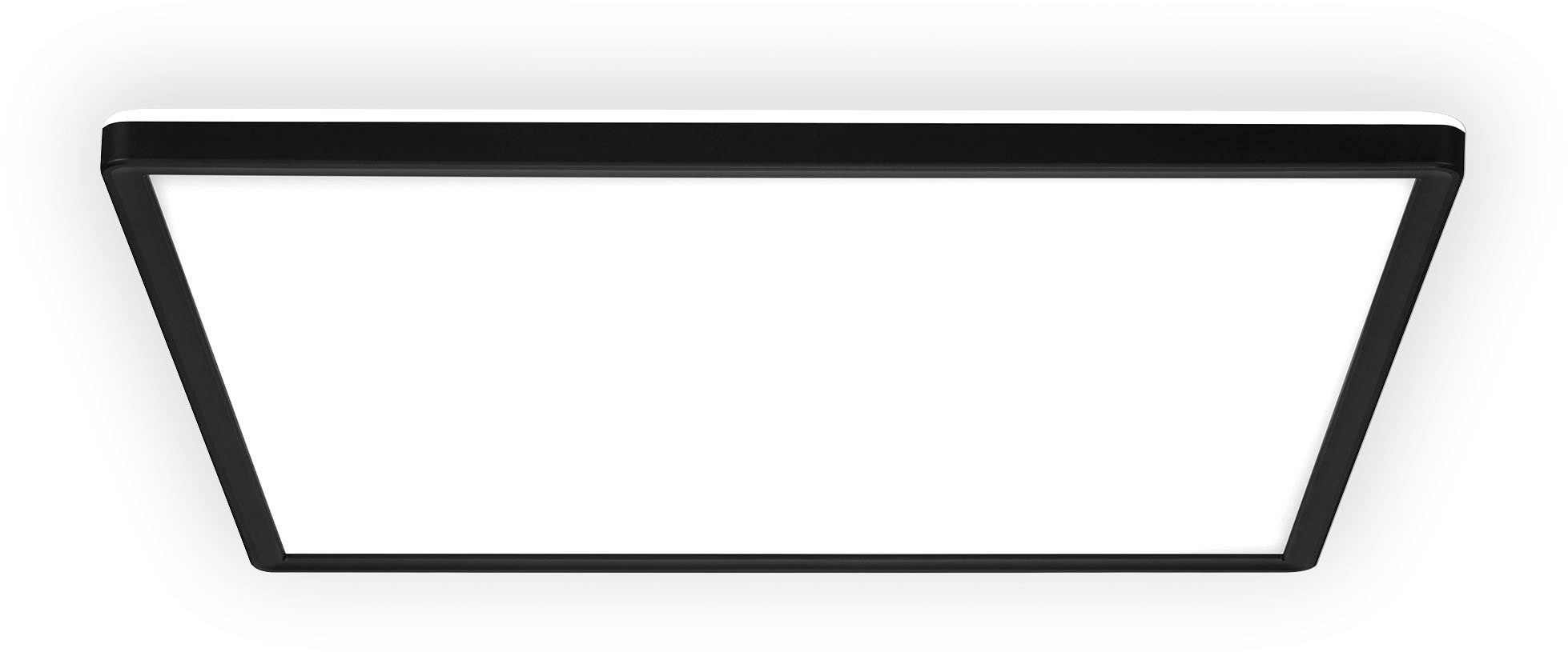 B.K.Licht LED Panel SHALLOW, LED fest integriert, Neutralweiß, 29x29x3 cm, Badlampe, Badezimmer, Küche, Wohnzimmer