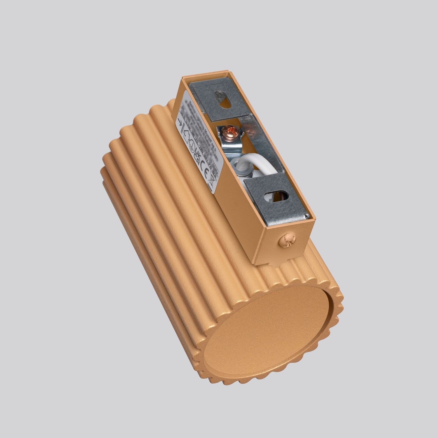 Licht-Erlebnisse Wandleuchte BERTA, ohne Leuchtmittel, Aluminium GU10 H: 10 cm in Gold Modern