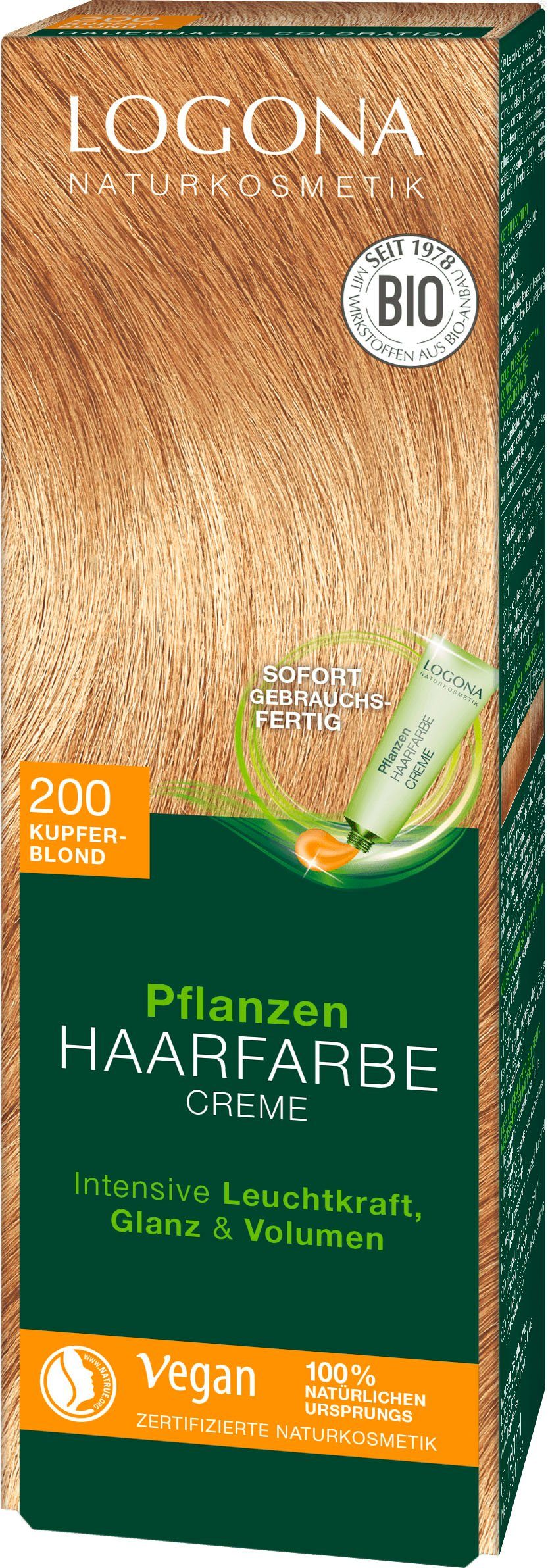 LOGONA 200 Haarfarbe Logona Creme kupferblond Pflanzen-Haarfarbe