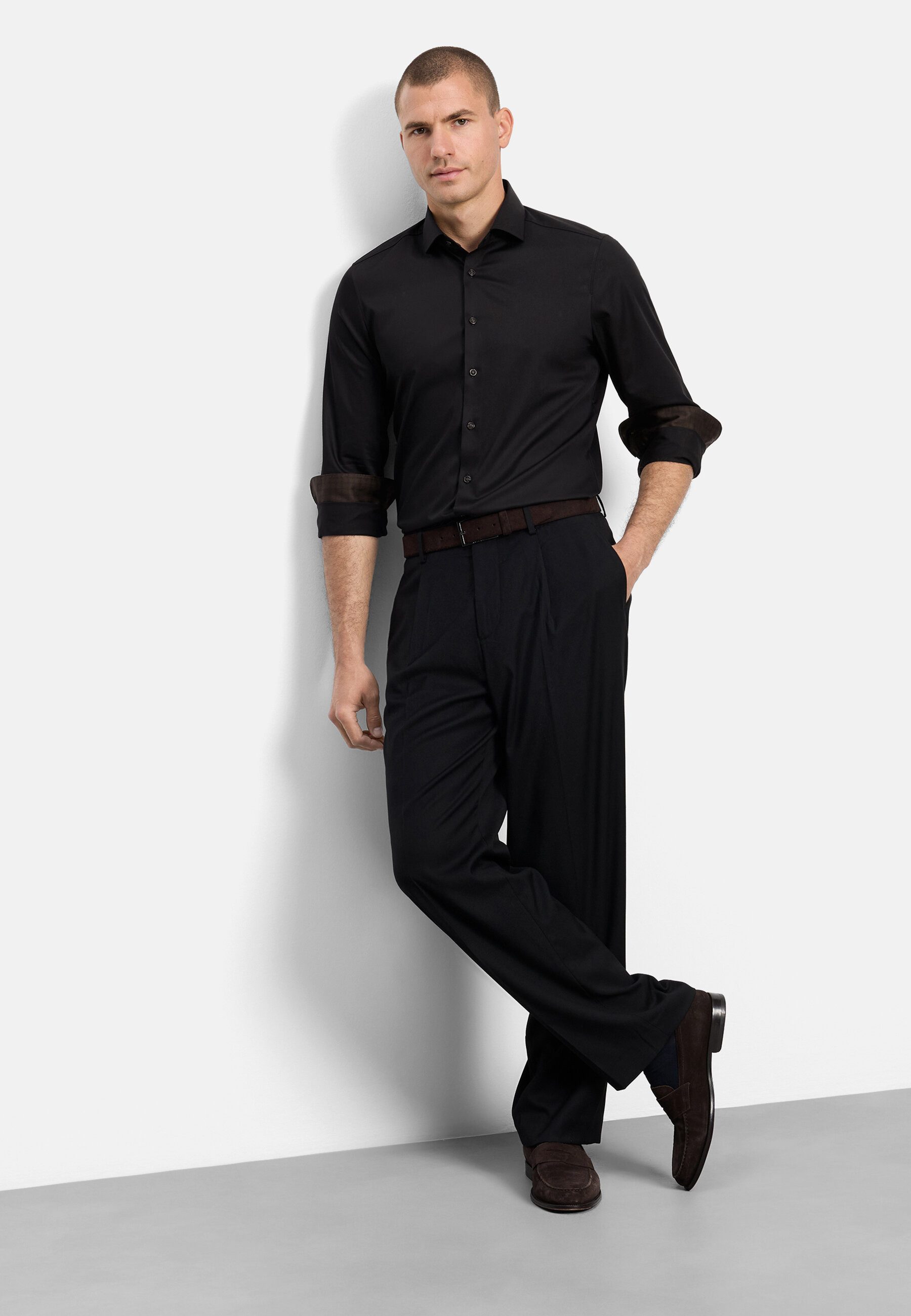OLYMP Businesshemd OLYMP Level Five, Body Fit, Royal Kent mit extra langem Arm