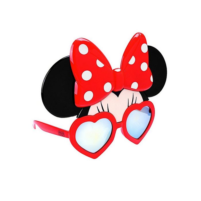 Sun Staches Kostüm Minnie Maus Partybrille Für Leute mit Durchblick: lizenzierte Funbrille im Disney-Design