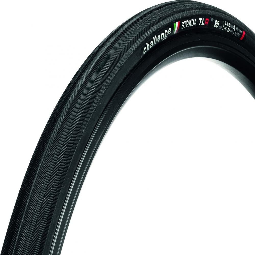 Challenge Fahrradreifen Challenge Road-Reifen Strada TLR Clincher 28 Zoll (25-622) Schwarz/sch