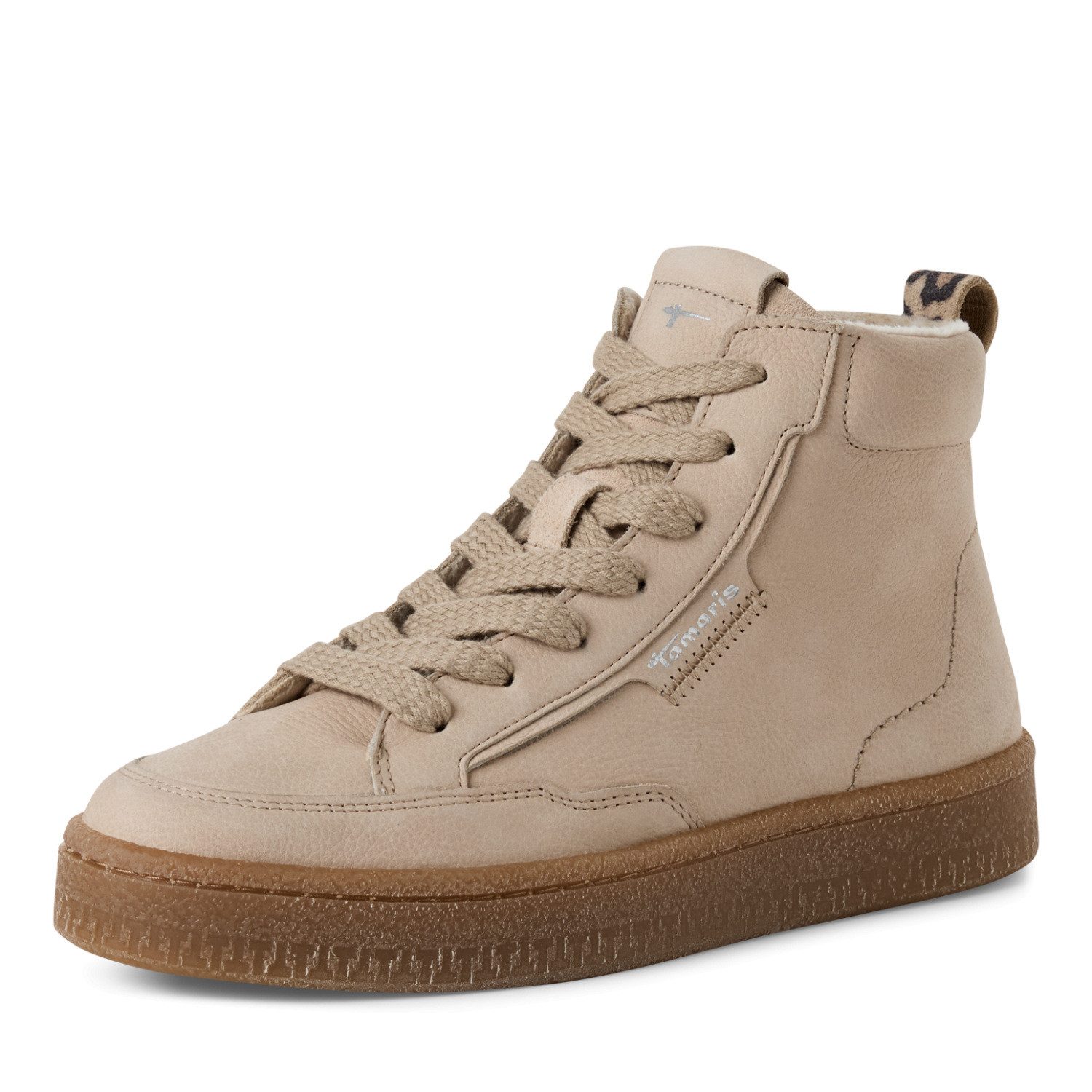 Tamaris Schnürboots Plateauboots, Herbstboots mit seitlichem Label