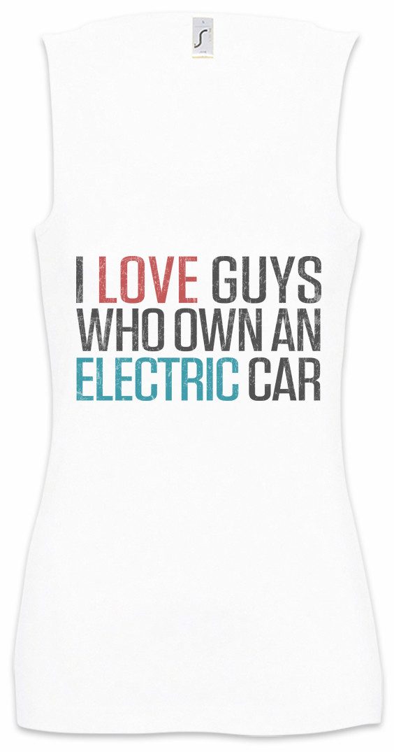 Tanktop I Love Guys Who Own An Electric Car Ärmelloses Damen T-Shirt