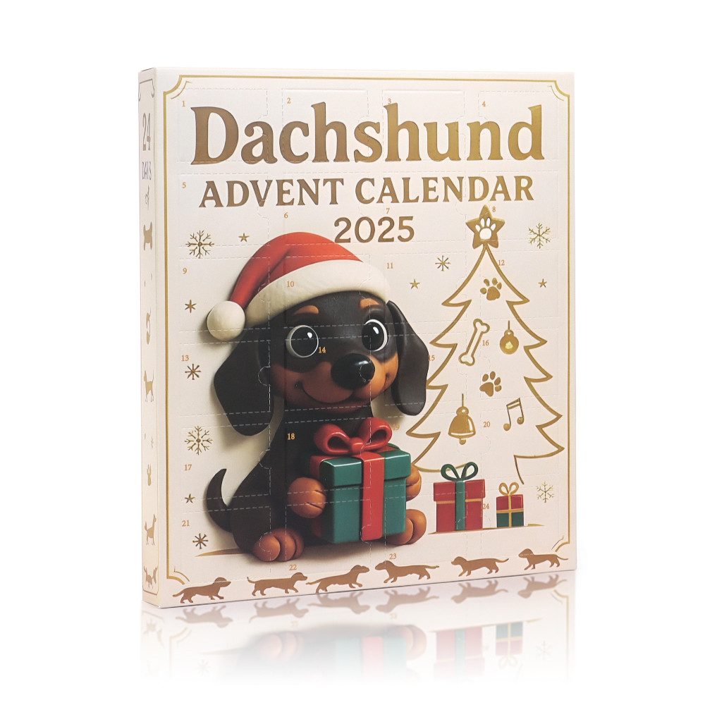 CLTYQ Adventskalender Adventskalender Hunde 2026 - Geschenk für kinder,Acryl, hunde Deko Weihnachtscountdown-Kalender, für Hundeliebhaber – Bild 2 von 5