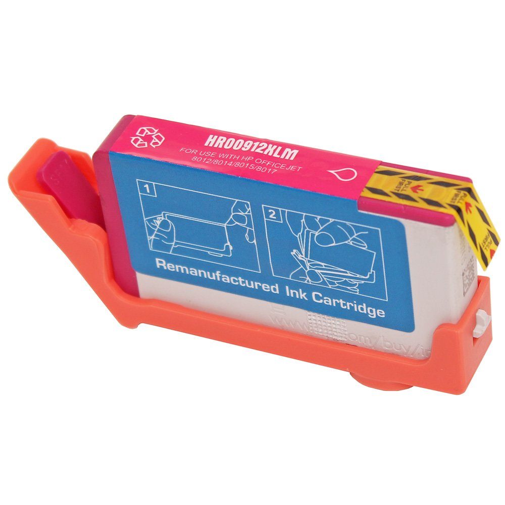 ABC Tintenpatrone (Kompatible Druckerpatrone für HP 912XL Magenta OfficeJet Pro 8010, 8014 8014e 8015 8015e 8020 8022 8022e 8023 8024 8024e 8025 8025e 8035)