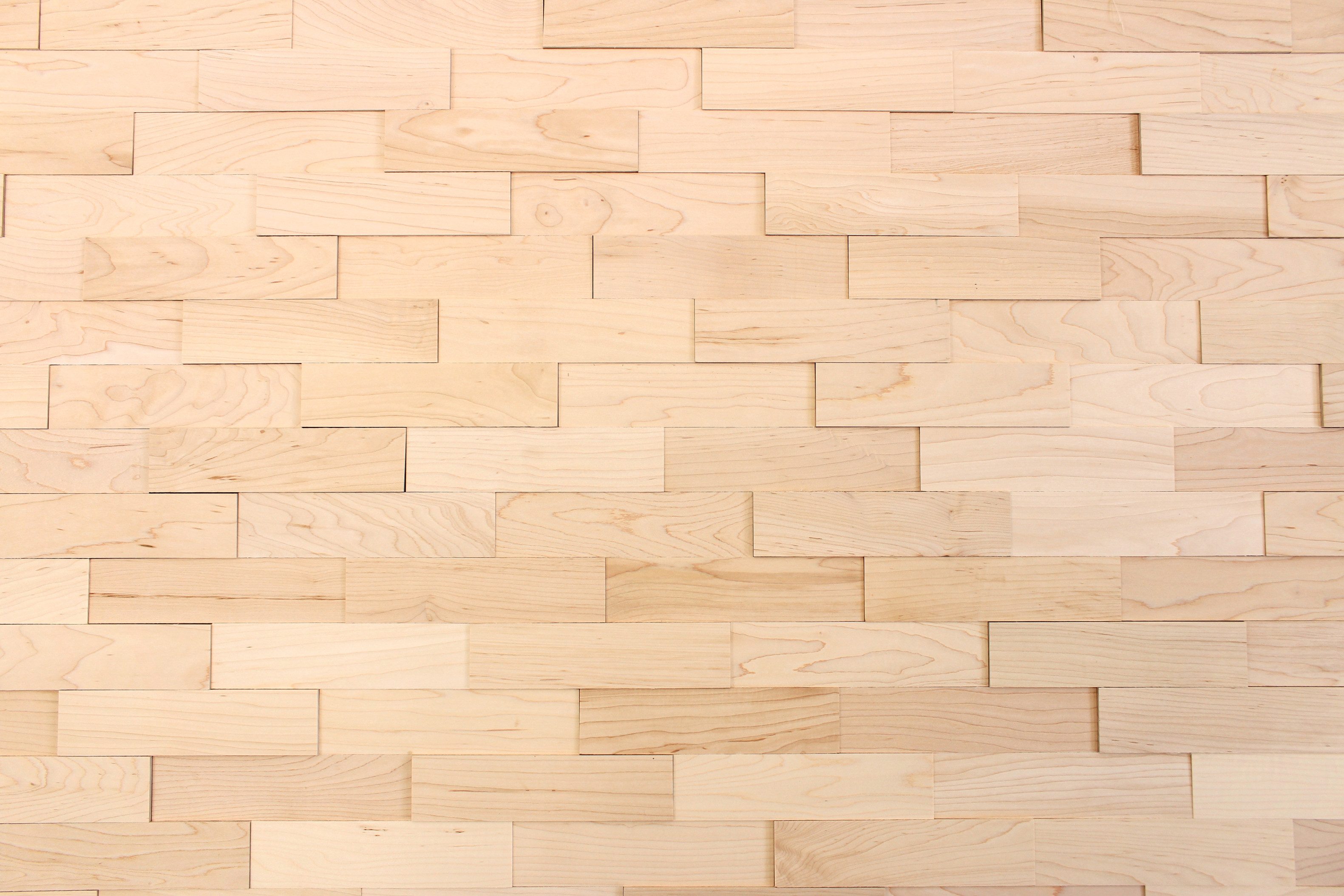 wodewa GmbH 3D Wandpaneel Vollholz - Serie 400 -, BxL: 8x40 cm, 0,03 qm, (Set, 32-tlg., 1 m) 3D-Optik, Selbstklebend