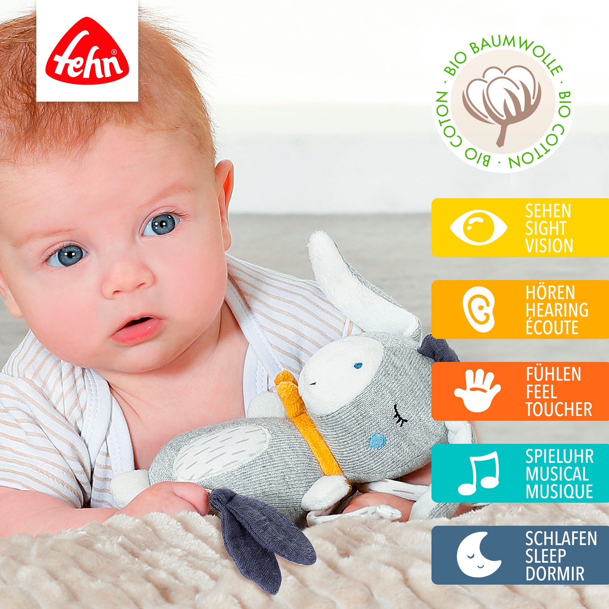 Fehn Spieluhr fehnNATUR, Mini-Spieluhr Esel günstig online kaufen